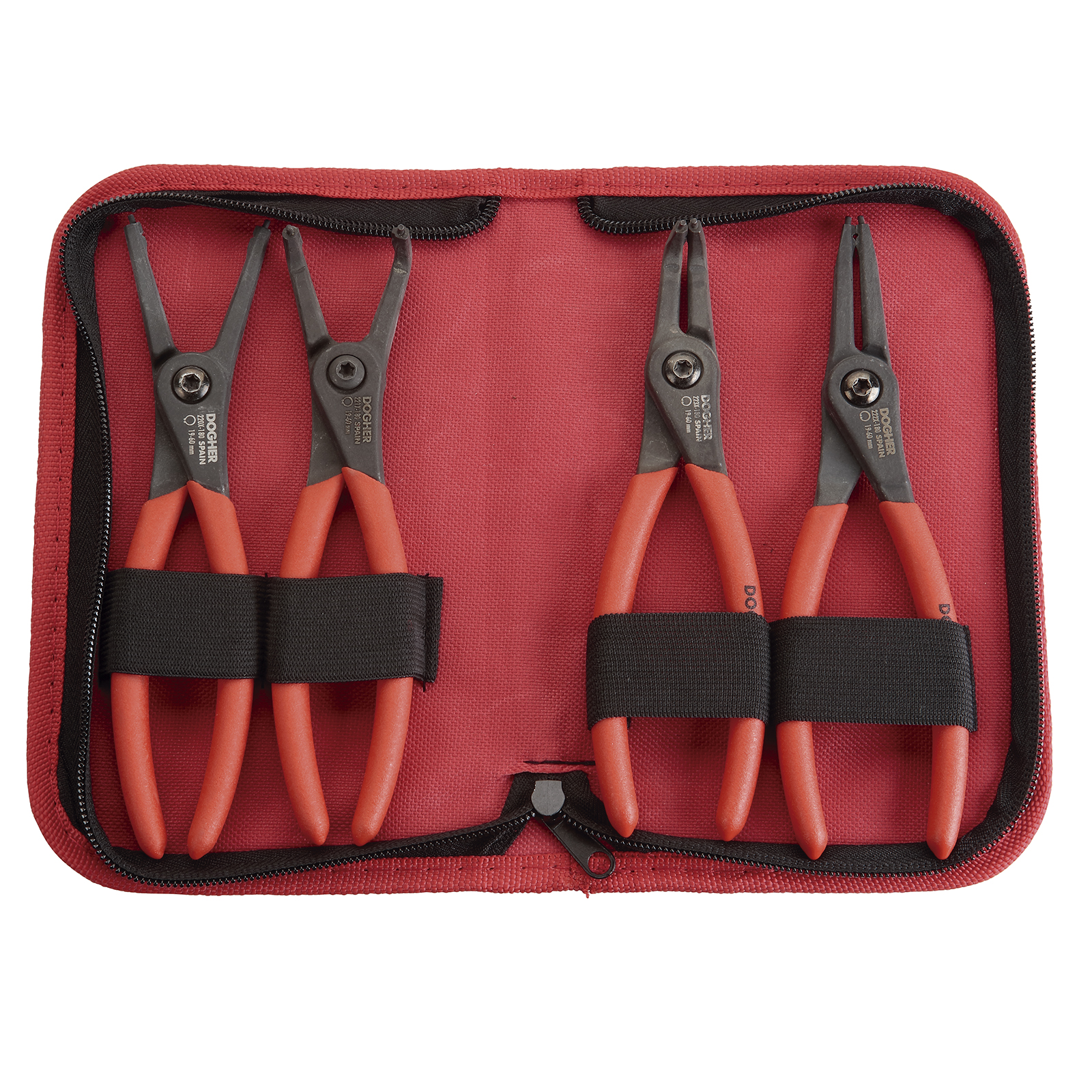 Estuche 4 Alicates Seeger Pro DOGHER 155mm