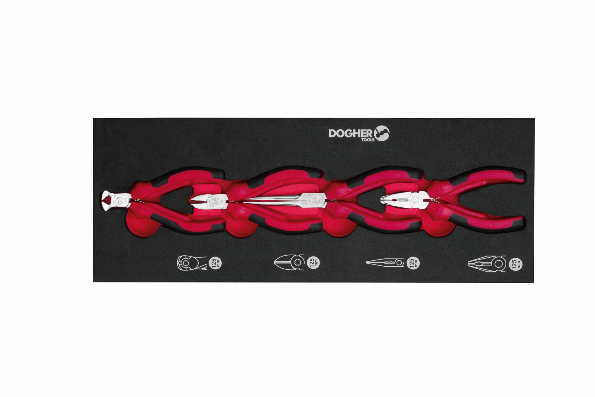 Bandeja Combinable DOGHER 1/4 - 4 Mini alicates