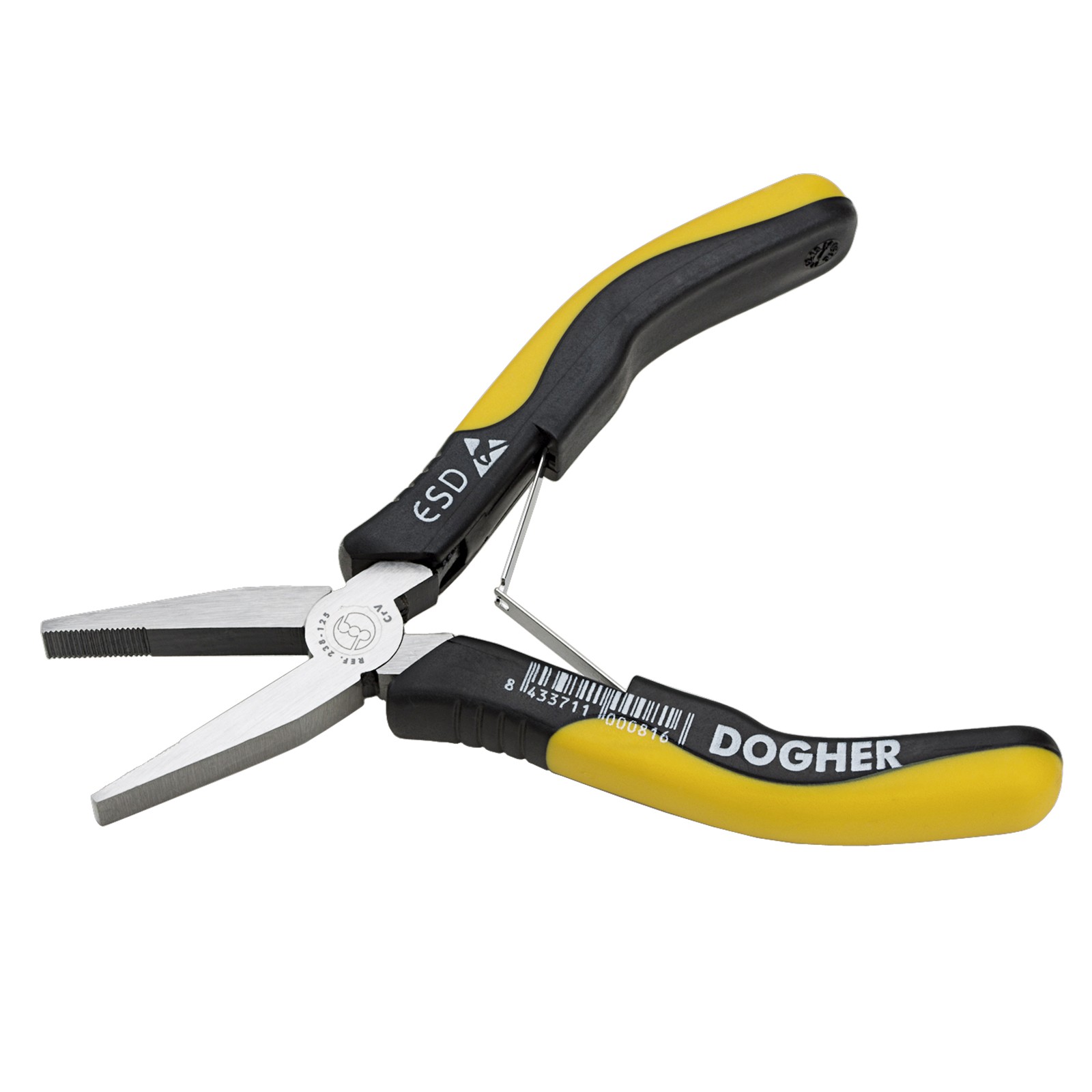 Mini Alicate DOGHER Bocas Planas ESD 125mm