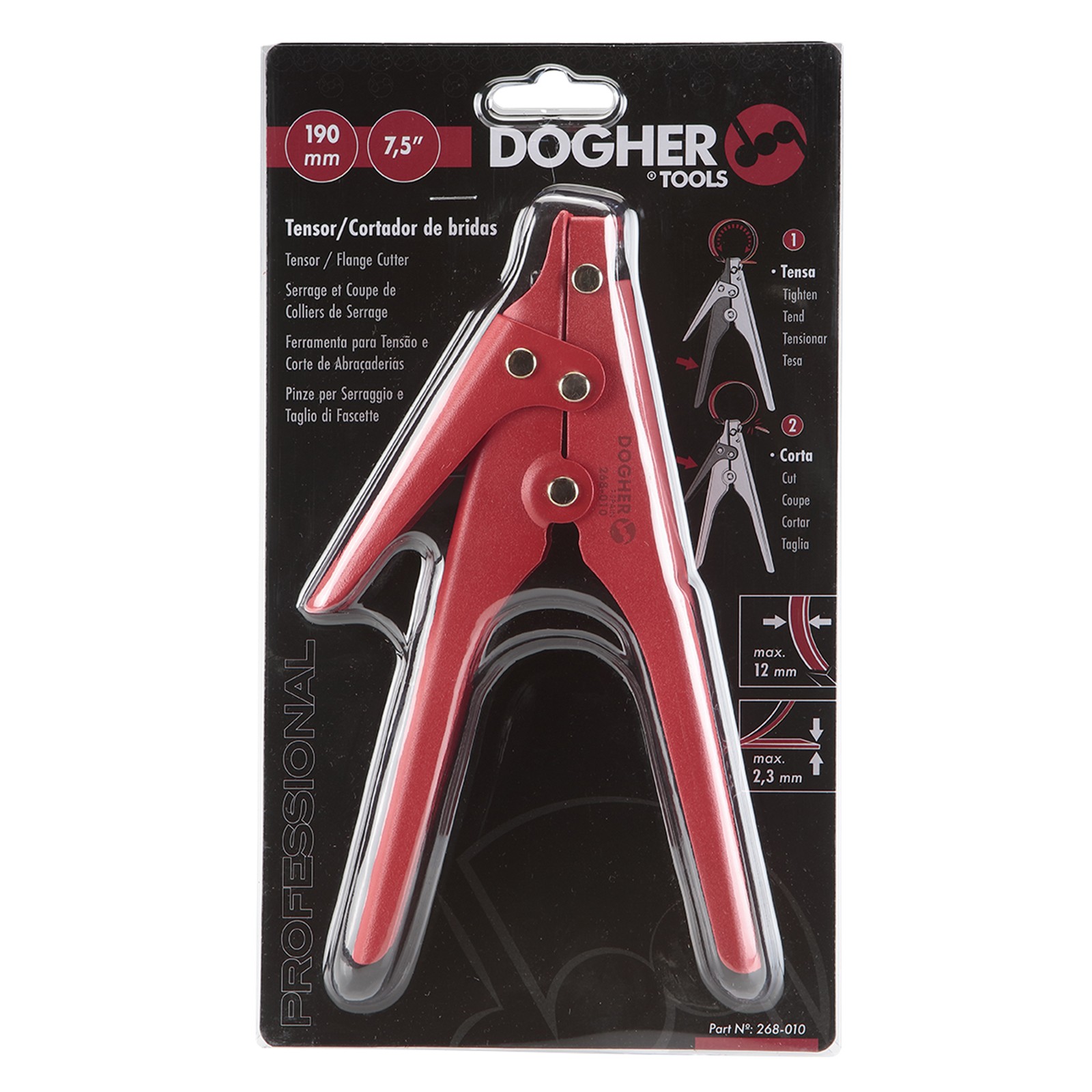 Tensador Cortador Bridas DOGHER 190mm