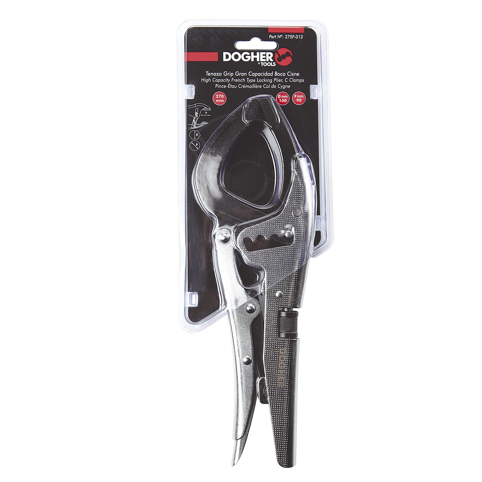 Tenaza Gran Capacidad Grip DOGHER Boca Cisne