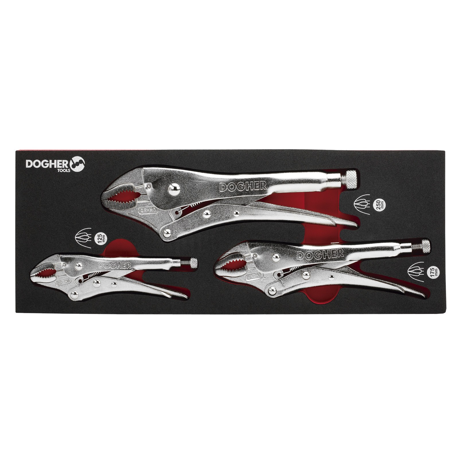 Bandeja Combinable DOGHER 1/4 - 3 Tenazas Grip