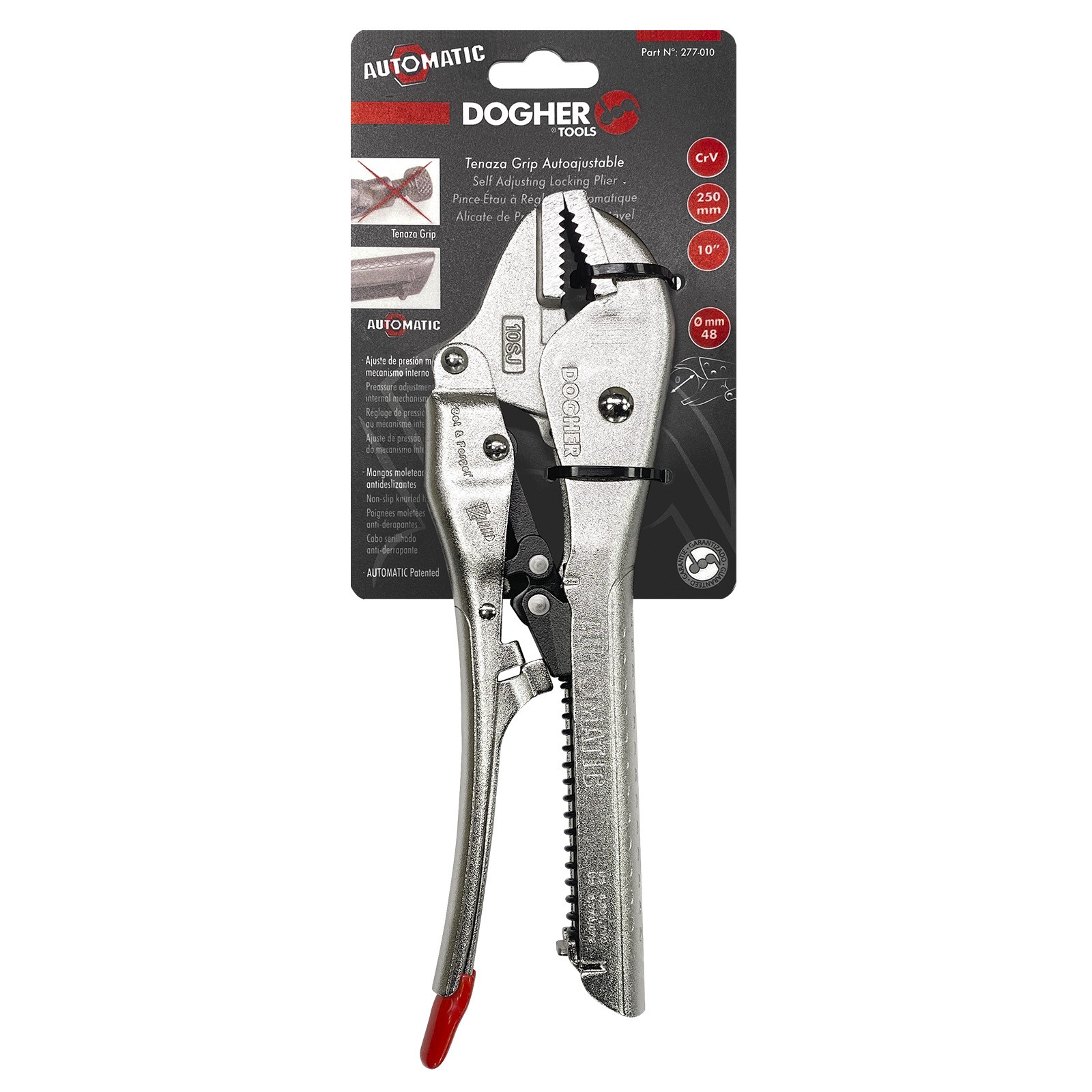 Tenaza Grip AUTOMATIC DOGHER Boca Recta sin Corte CrV