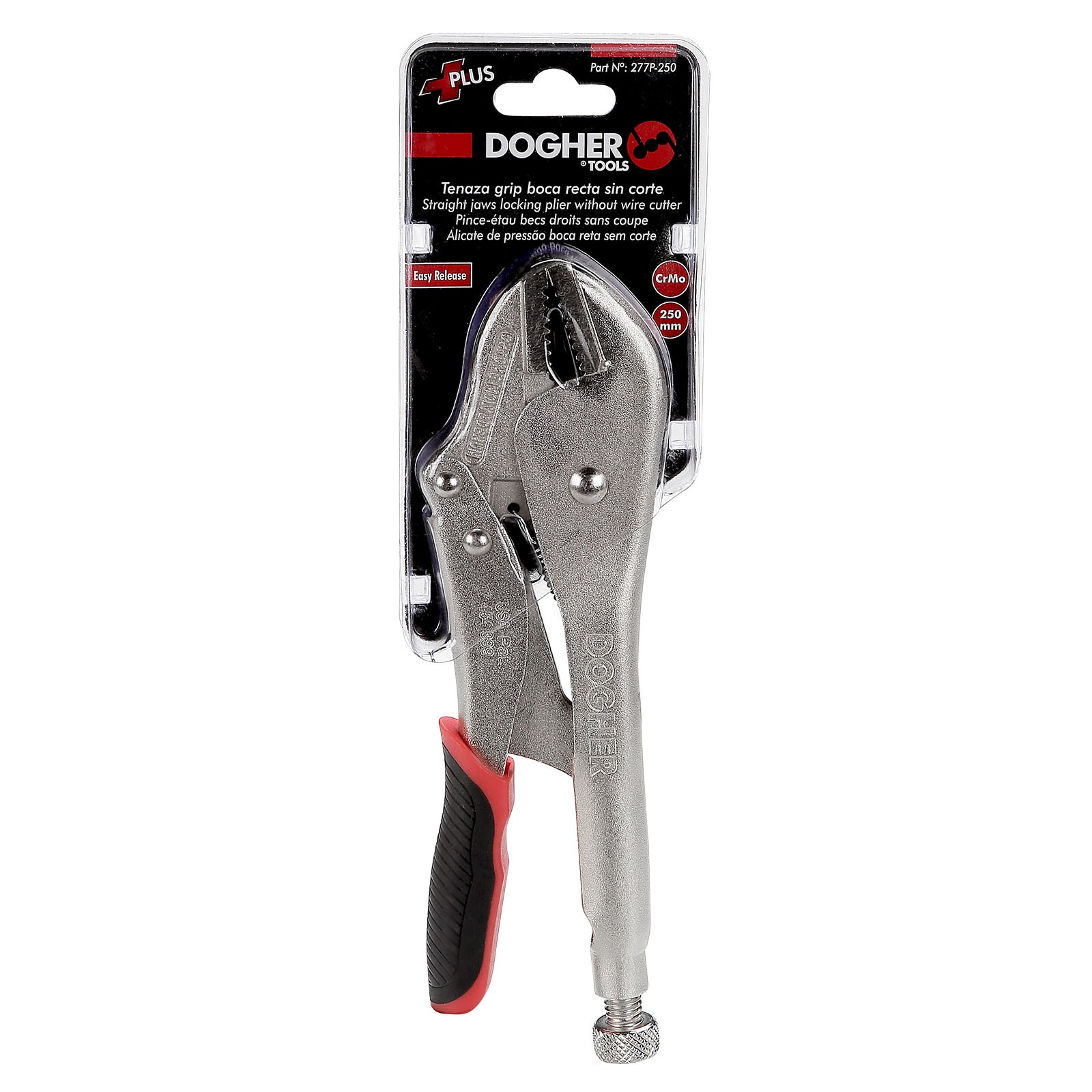Tenaza Grip PLUS DOGHER Boca Recta sin Corte CrMo