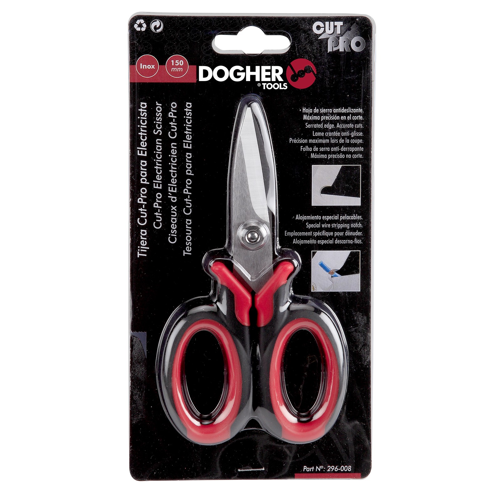 Expositor Mostrador 12 Tijeras Electricistas CUT PRO DOGHER Profesional