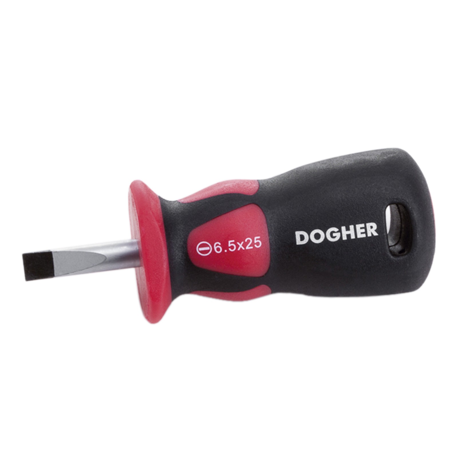 Destornillador Profesional DOGHER CrMo Boca Recta Extra Corto