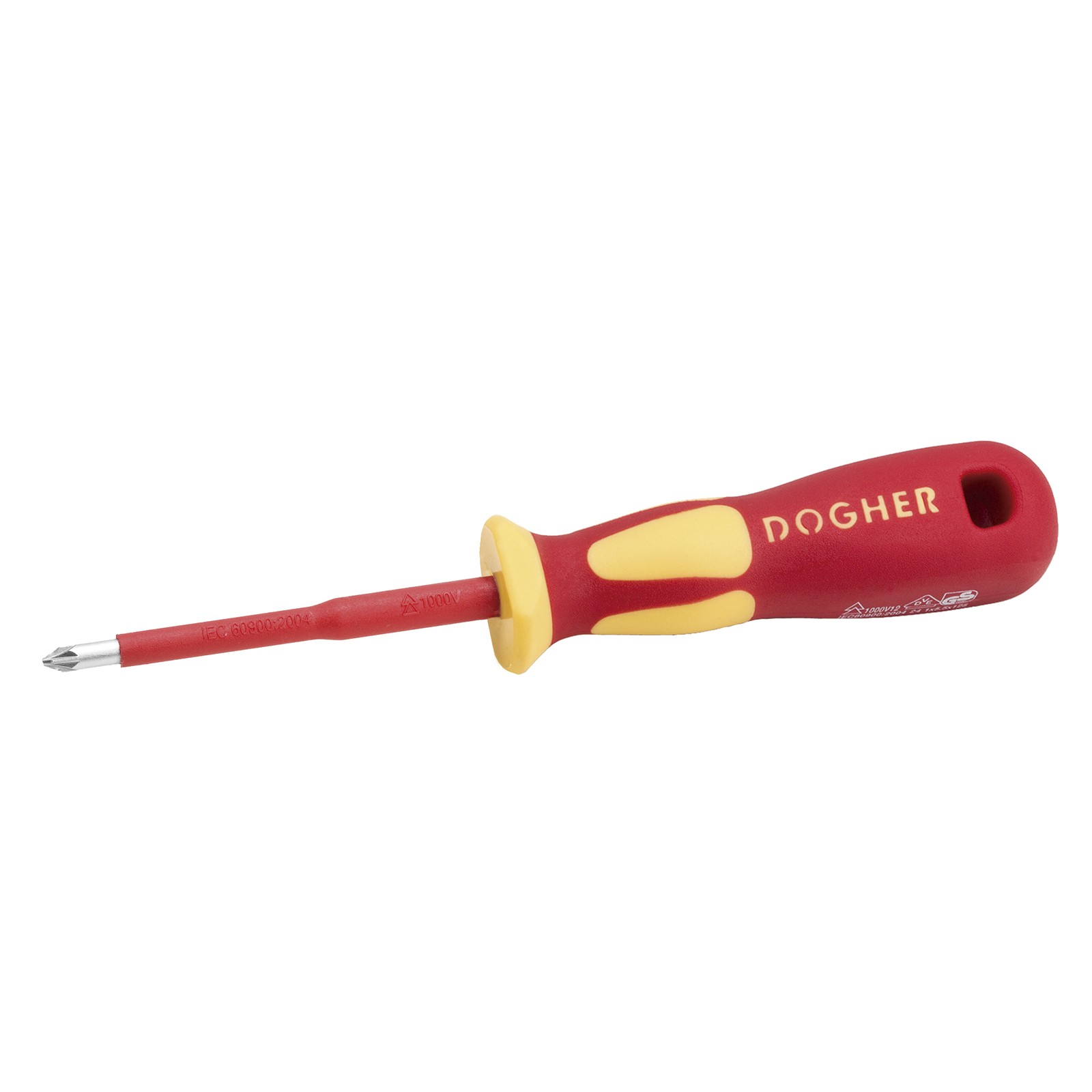 Destornillador Profesional Aislado DOGHER VDE 1000V CrMo Boca Para Segmentos