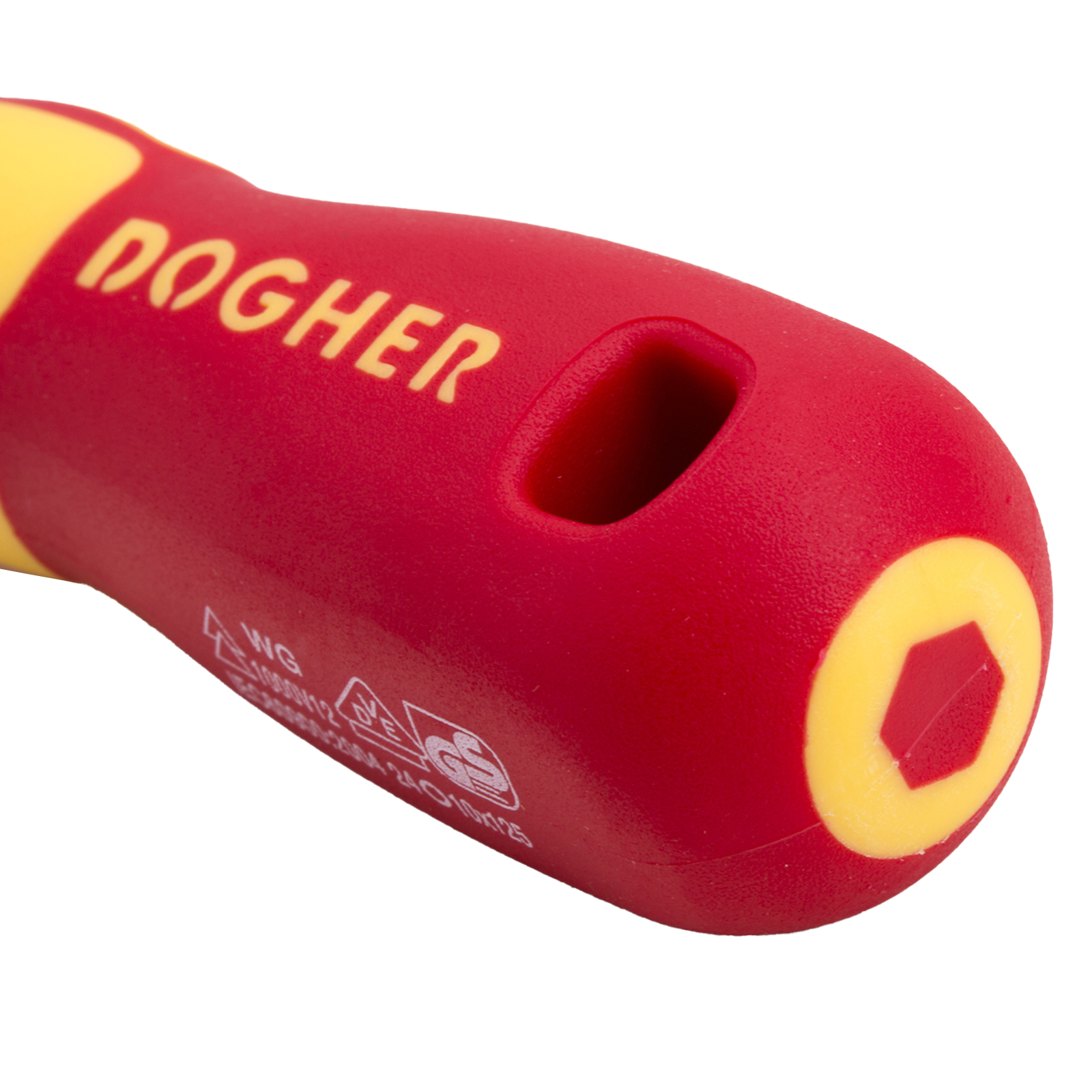 Destornillador Profesional Aislado DOGHER VDE 1000V CrMo Porta-puntas 1/4