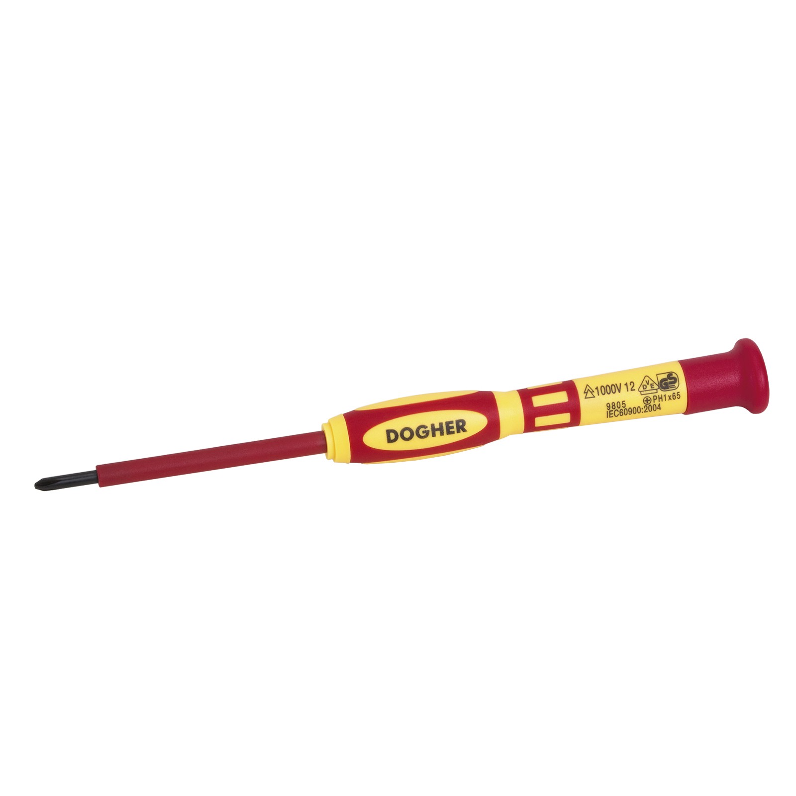 Juego 6 Destornillador Profesional Precisión Aislado DOGHER VDE 1000V Boca Recta - Phillips