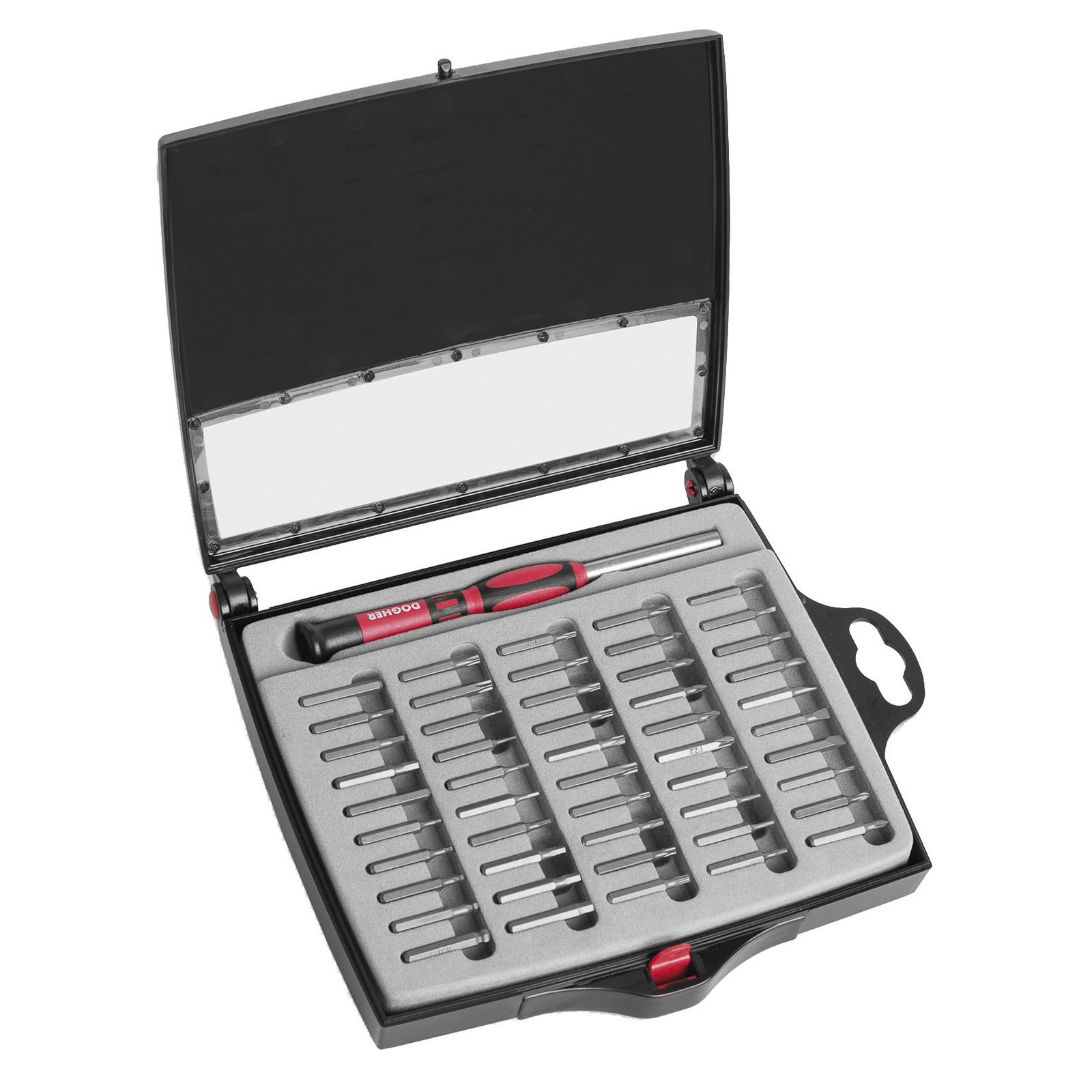 Juego Destornillador Precisión DOGHER 50 Puntas Con Estuche Plástico