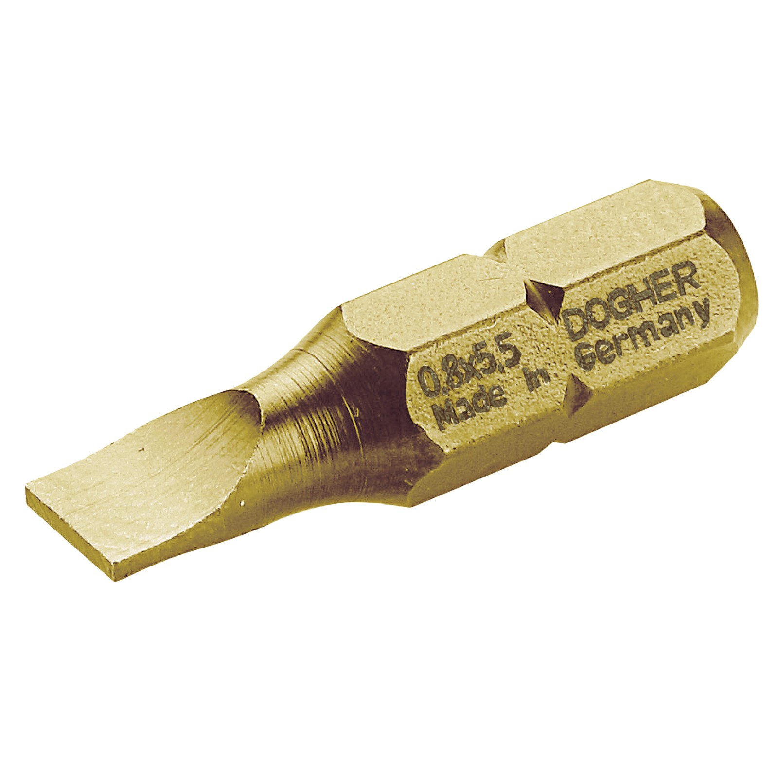 Caja 5 Puntas de Atornillar DOGHER S2 25mm Recta TiN