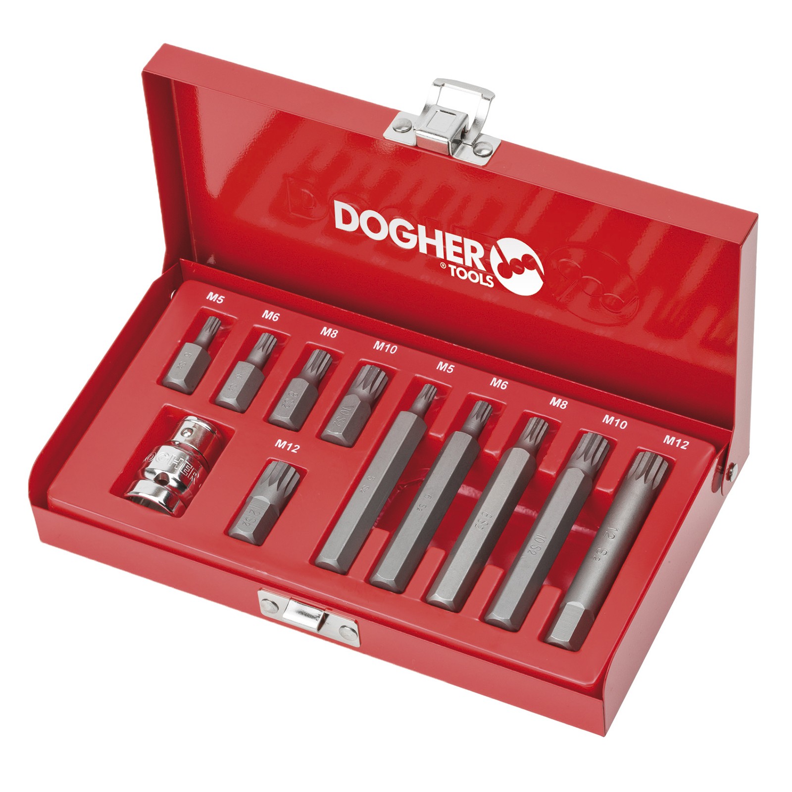 Estuche 11 Puntas de Atornillar DOGHER 10mm S2 XZN