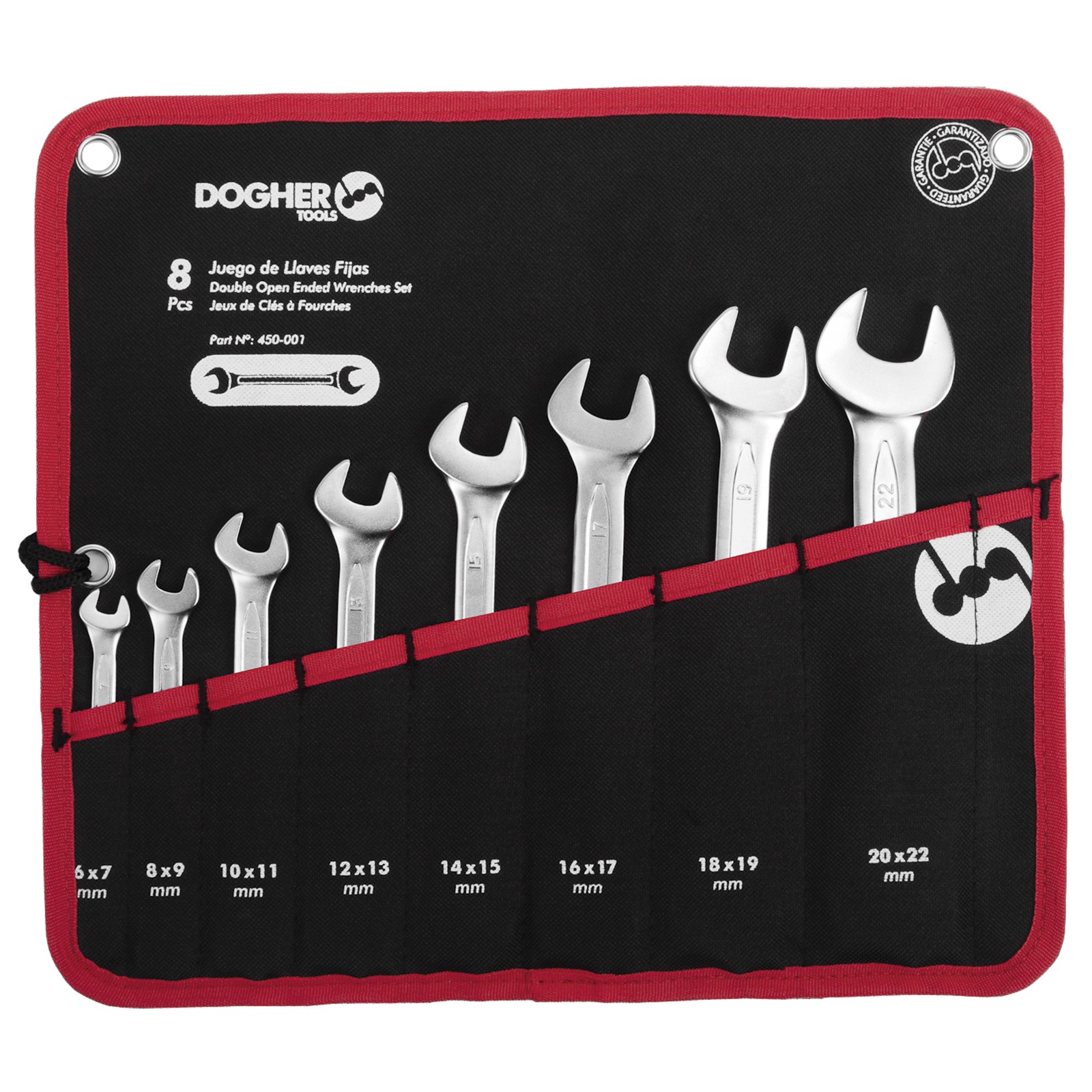 Bolsa Nylon DOGHER 8 Llaves Doble Boca Abierta Vacía