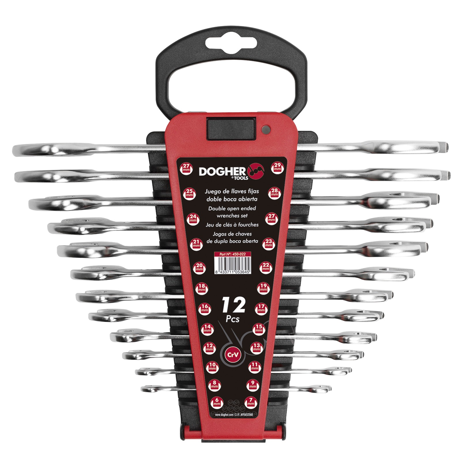 Soporte Plástico DOGHER 12 Llaves Fijas Vacío