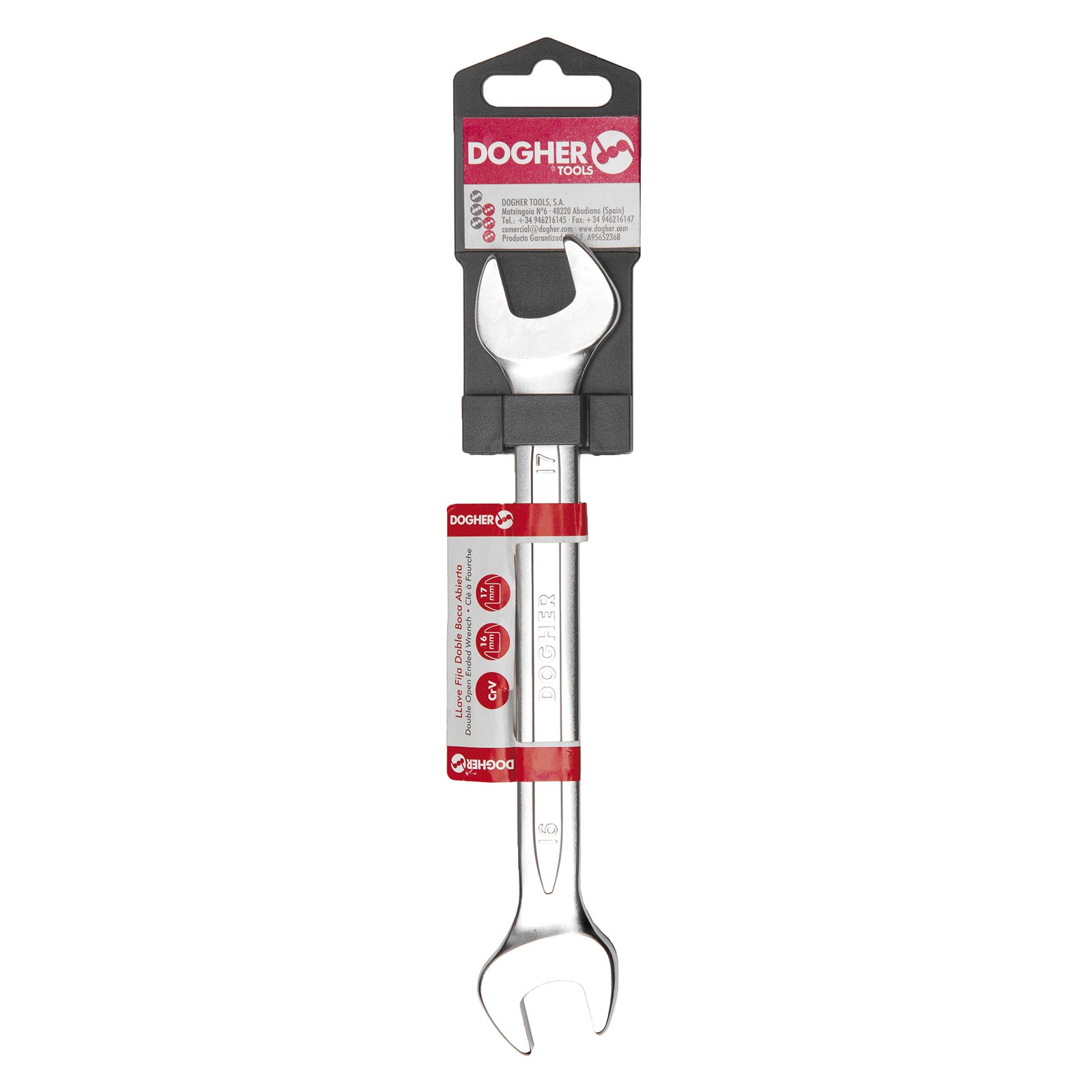 Llave Fija CrV Dos Bocas Abiertas Pulgadas 1/4X5/16