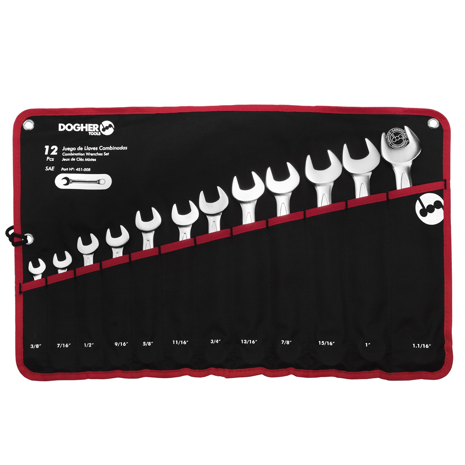 Bolsa Nylon 12 Llaves DOGHER Combinadas SAE