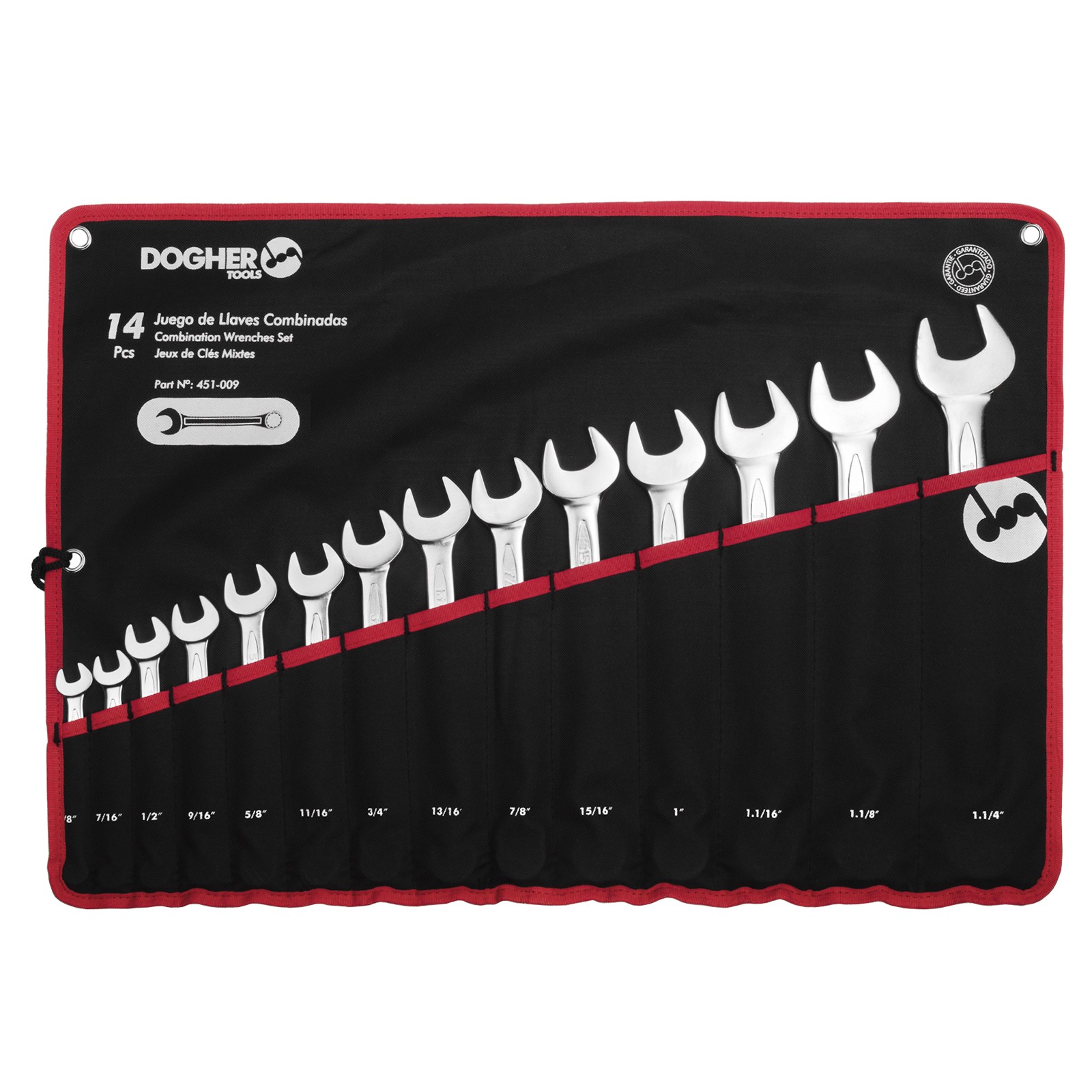 Bolsa Nylon 14 Llaves DOGHER Combinadas SAE