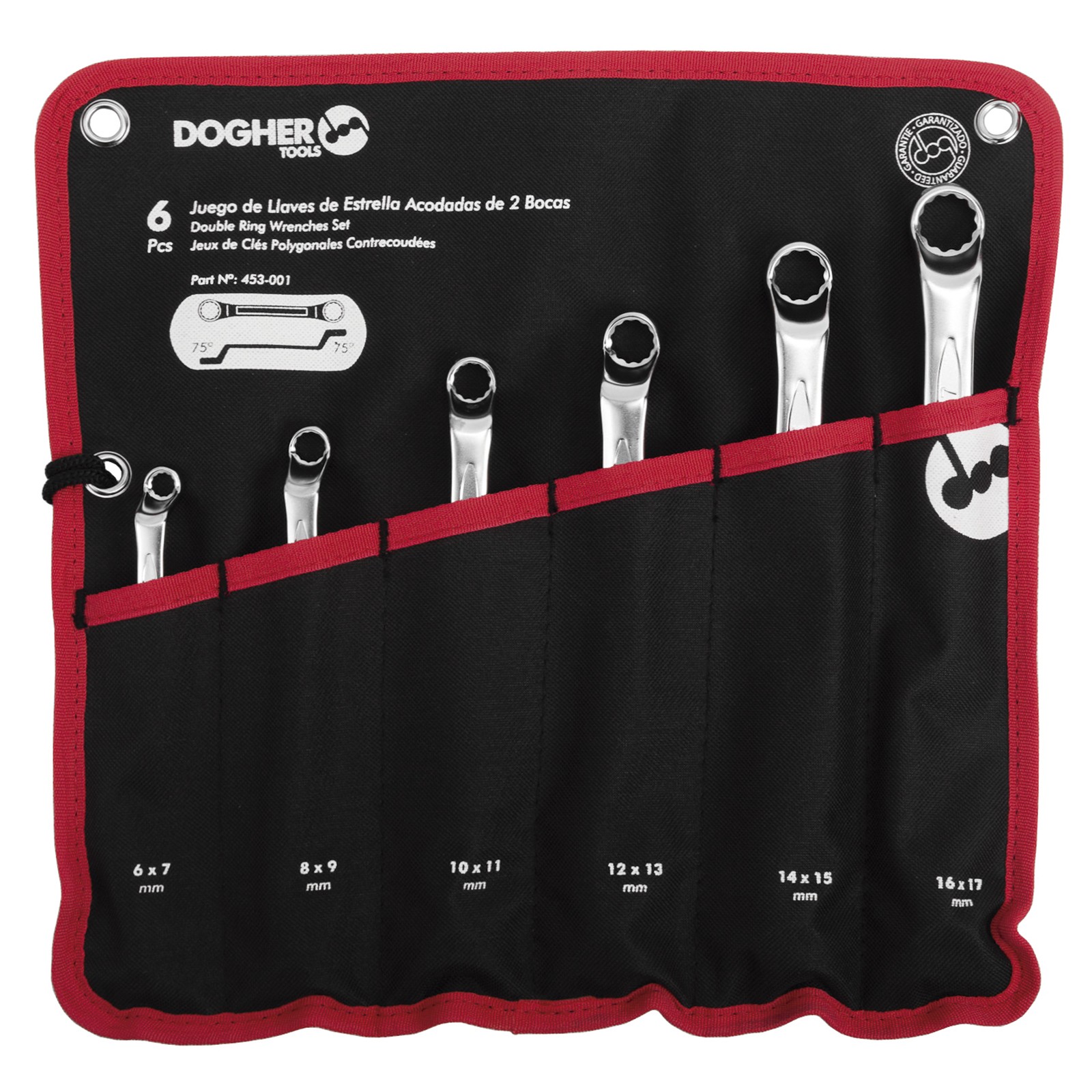 Bolsa de Nylon DOGHER 6 Llave Dos Bocas CrV Estrella Acodada Vacía