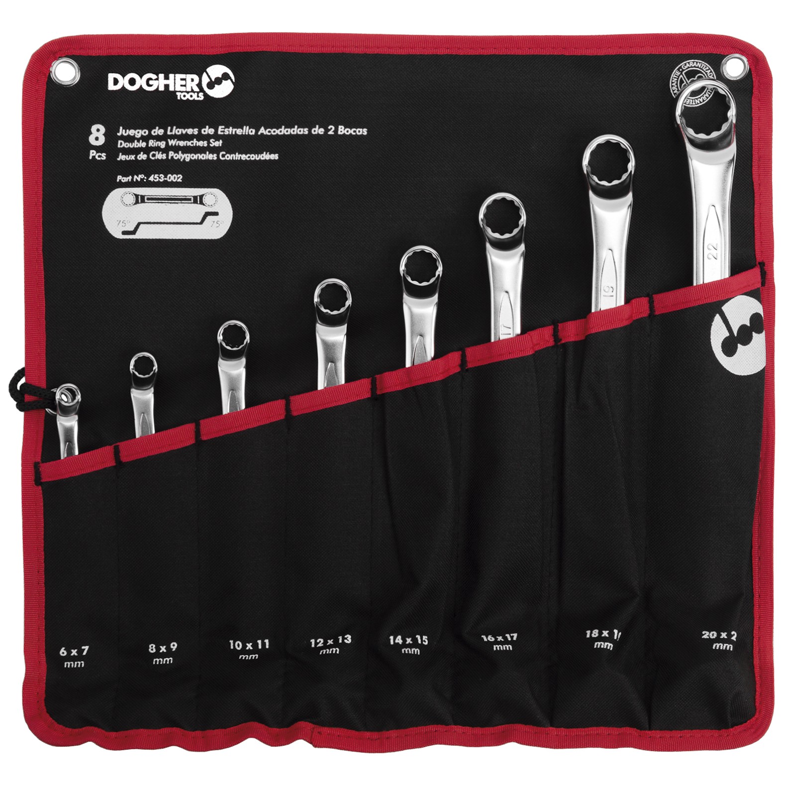 Bolsa de Nylon DOGHER 8 Llave Dos Bocas CrV Estrella Acodada Vacía
