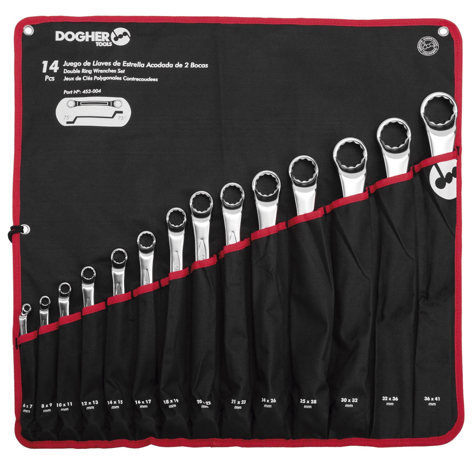 Bolsa de Nylon DOGHER 14 Llave Dos Bocas CrV Estrella Acodada Vacía
