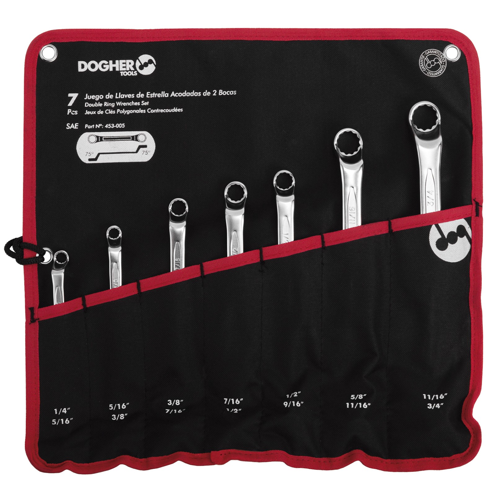 Bolsa Nylon 7 Llaves Doble Boca DOGHER CrV Estrella Acodada SAE