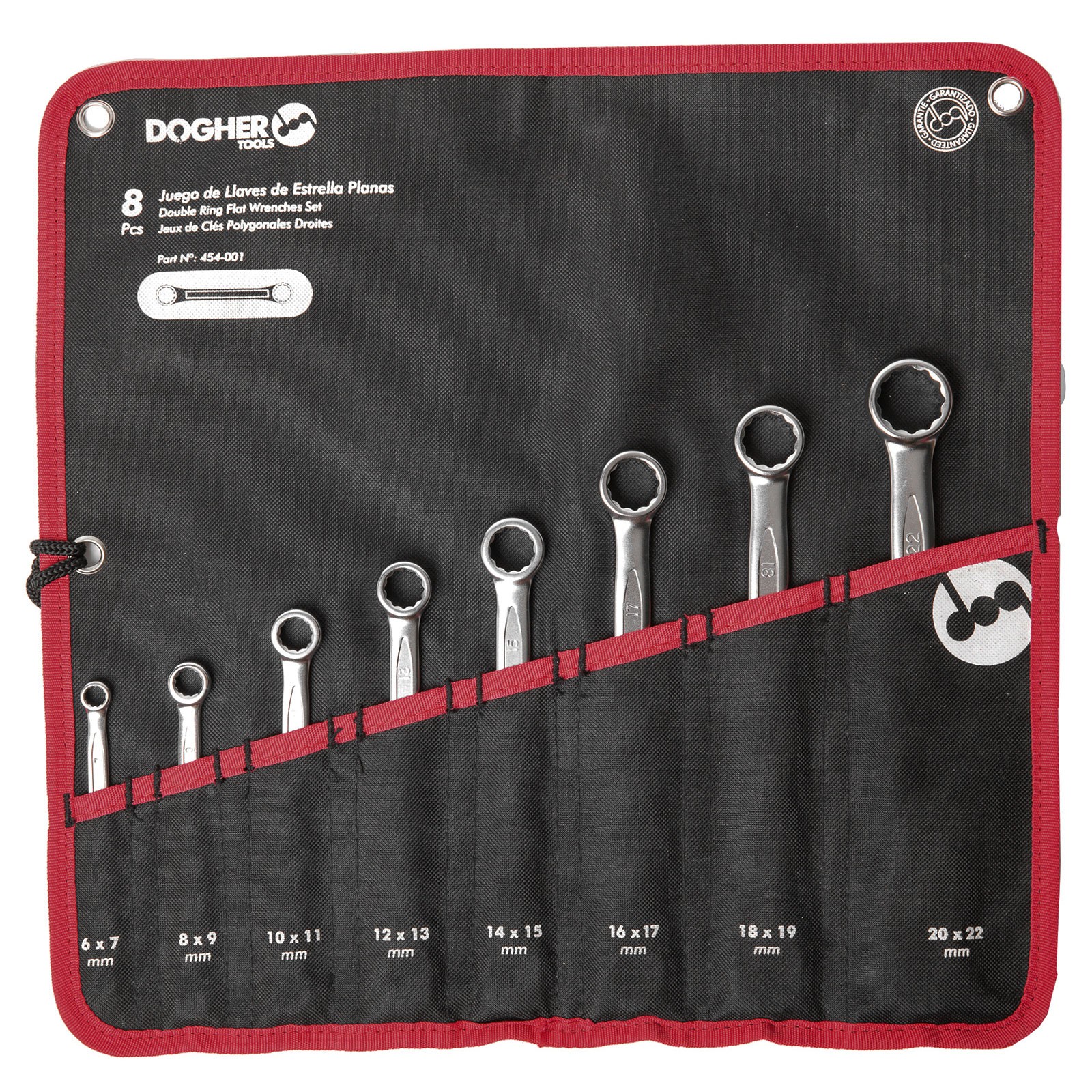 Bolsa de Nylon 8 Llaves Doble Boca DOGHER CrV Estrella Plana