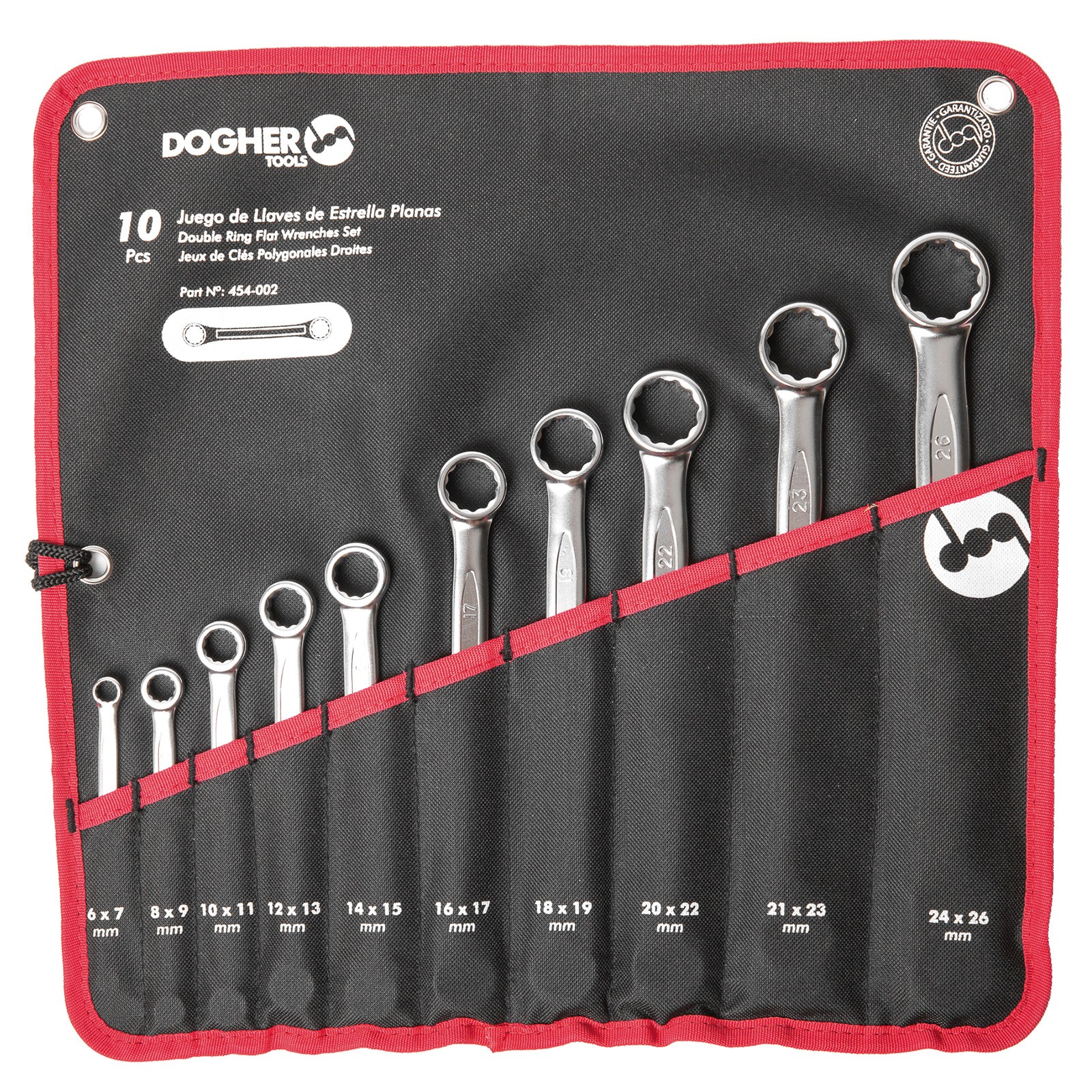 Bolsa de Nylon 10 Llaves Doble Boca DOGHER CrV Estrella Plana