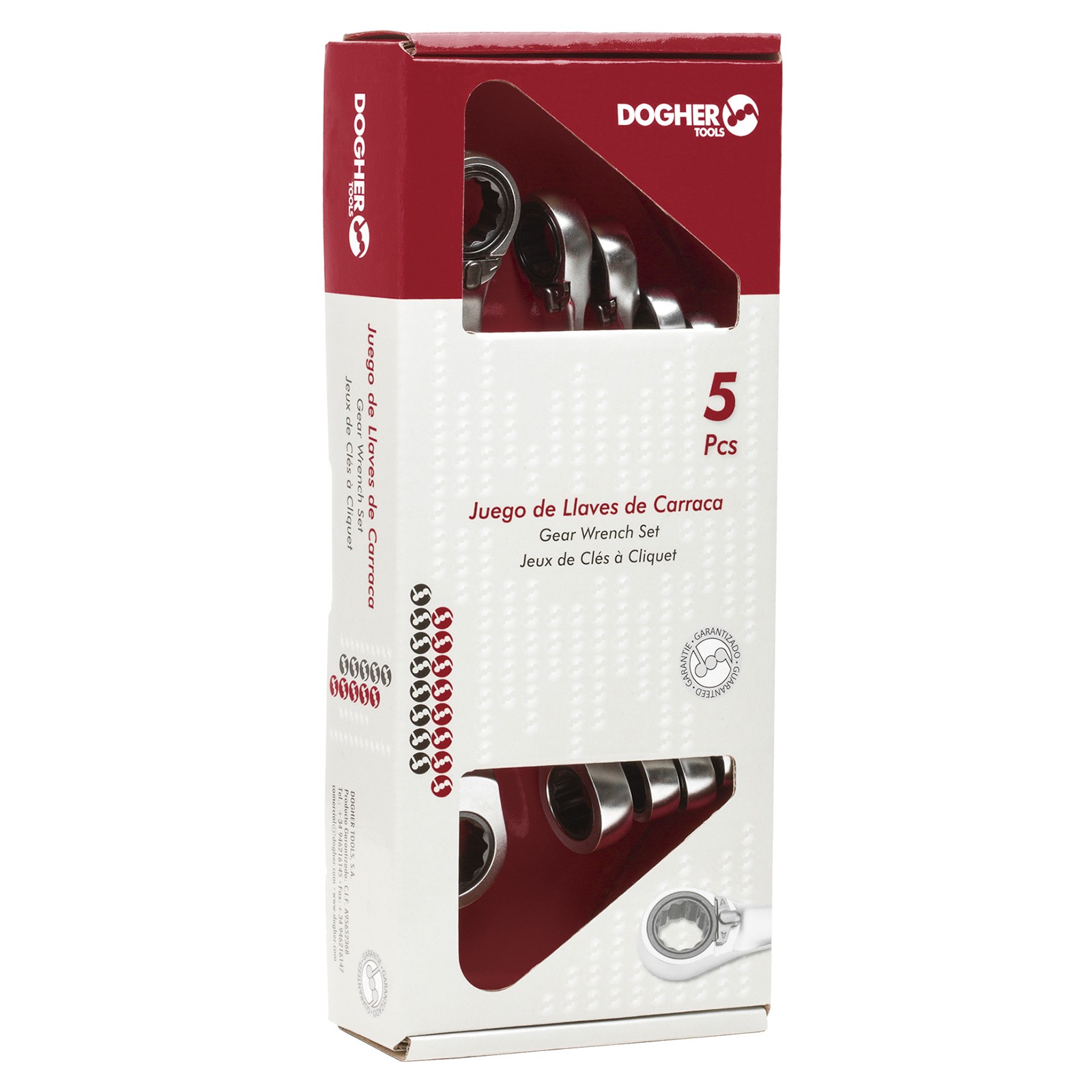 Caja 5 Llaves DOGHER Reversibles Acodadas 15ºCrV