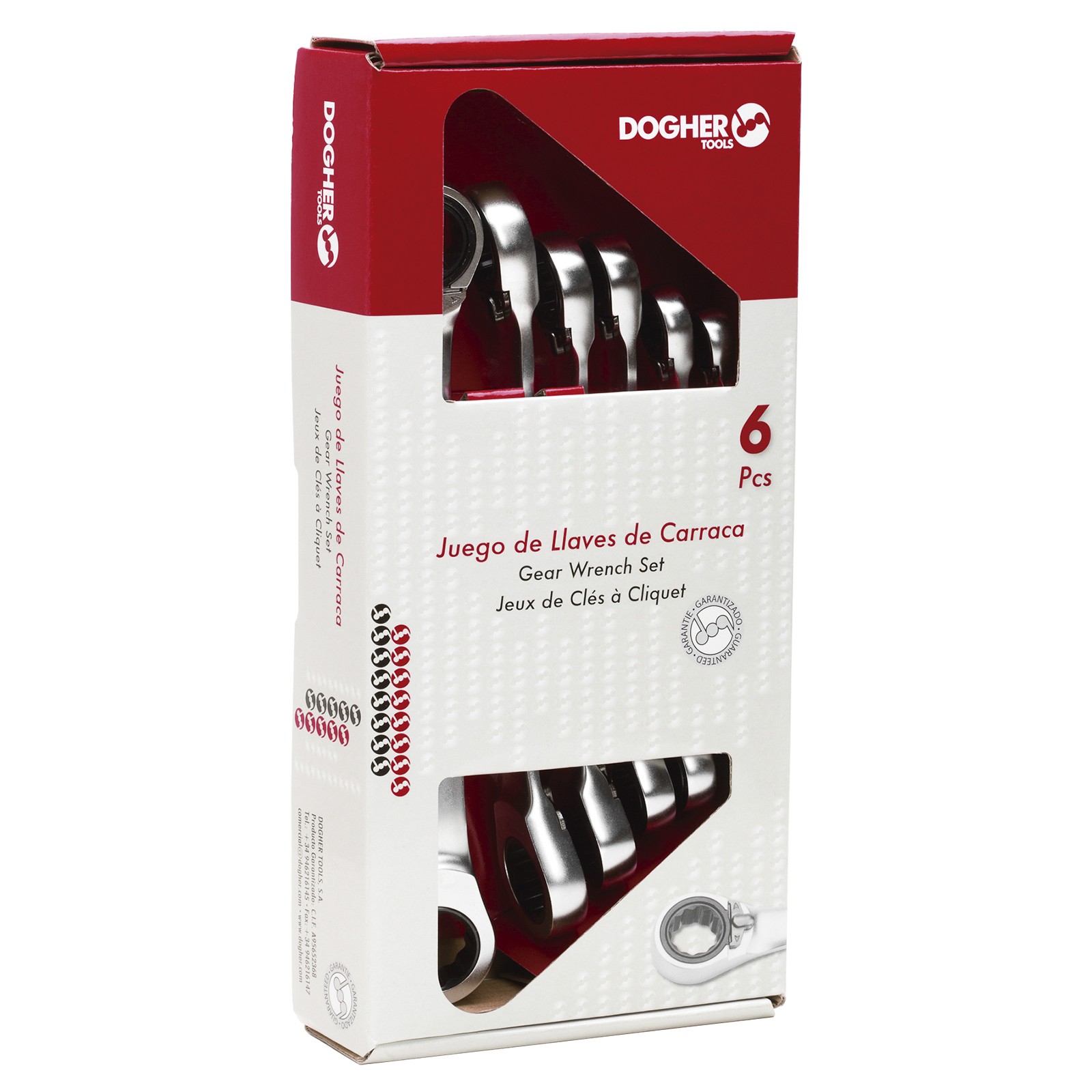 Caja 6 Llaves DOGHER Reversibles Acodadas 15ºCrV