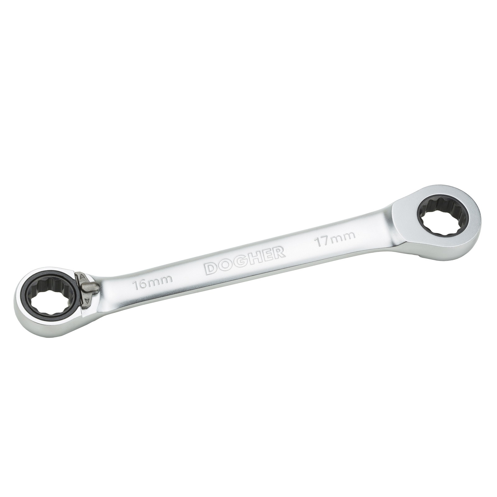 Bandeja Combinable DOGHER 1/3 - 6 Llaves Carraca Reversible Acodada 15º y 3 Adaptadores