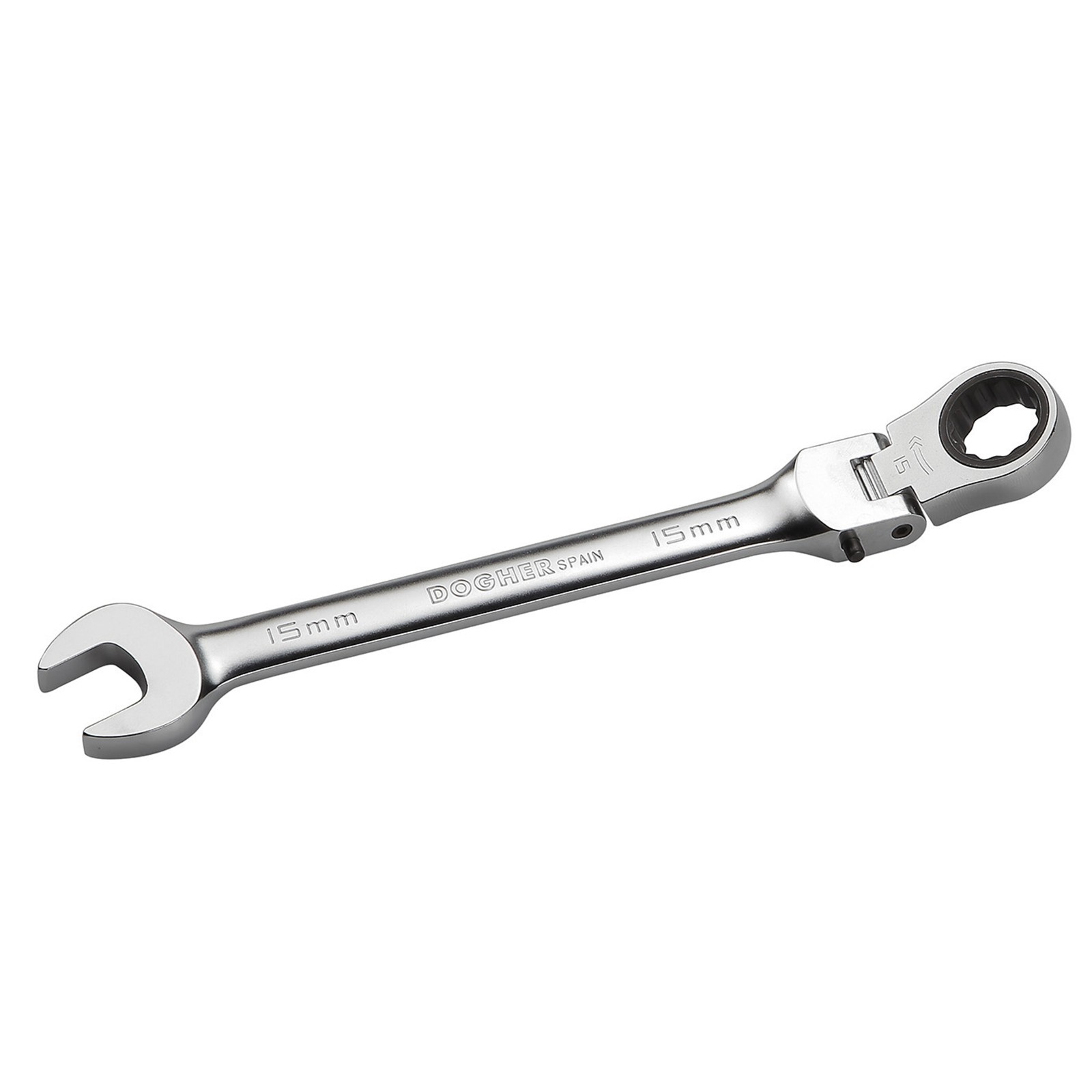 Juego 8 Llaves Combinadas DOGHER CrV de Carraca Flexible Soporte Plástico
