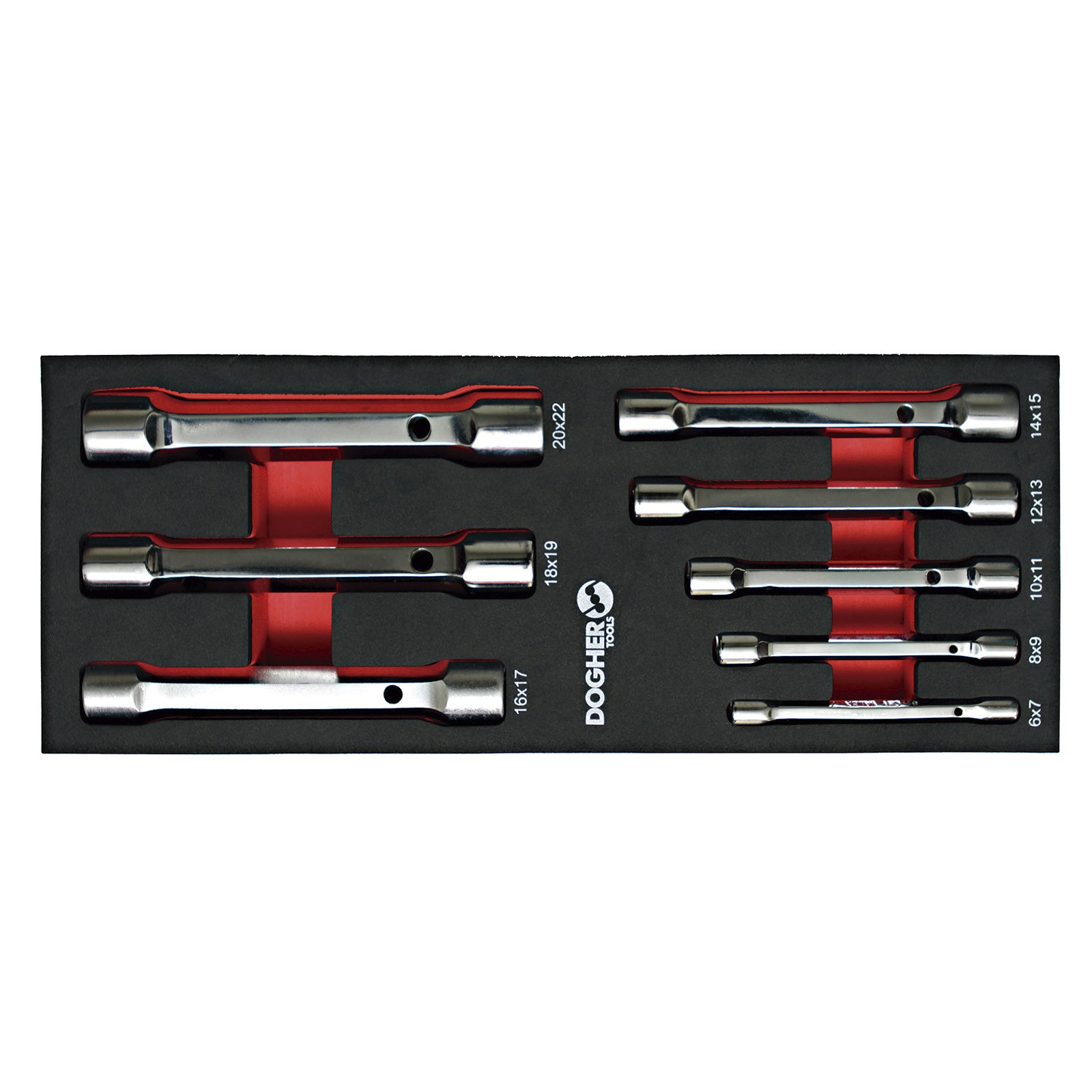 Bandeja Combinable DOGHER 1/4 - 8 Llaves Tubo Hexagonal