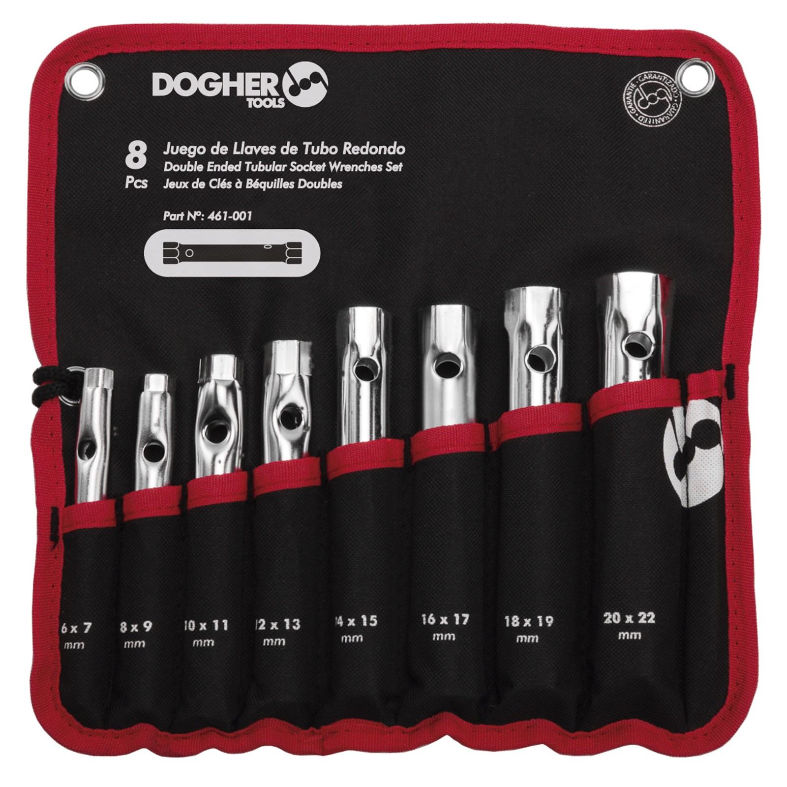 Bolsa Nylon 8 Llaves de Tubo Redonda DOGHER CrV