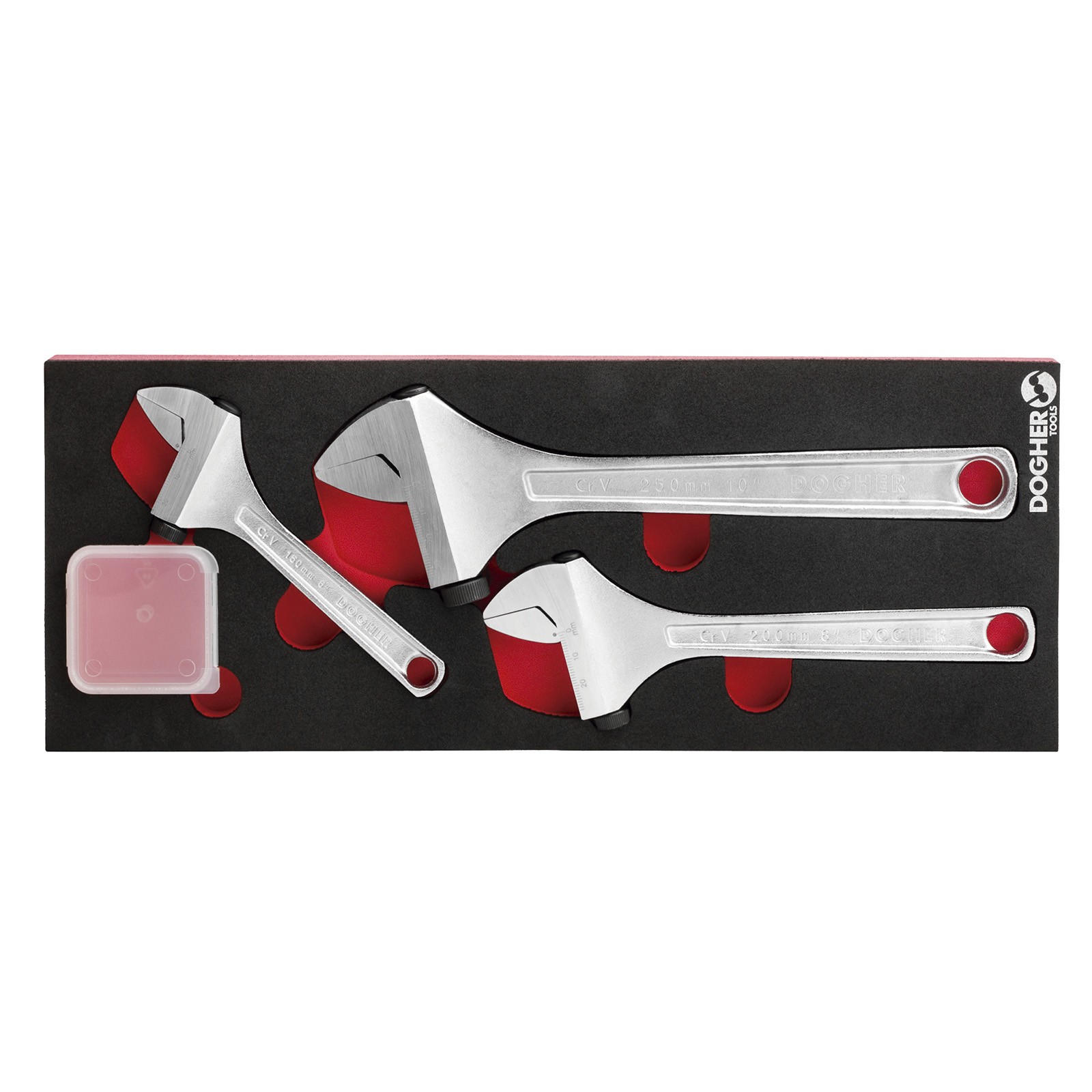 Bandeja Combinable DOGHER 1/4 - 3 Llaves Ajustables Moleta Lateral