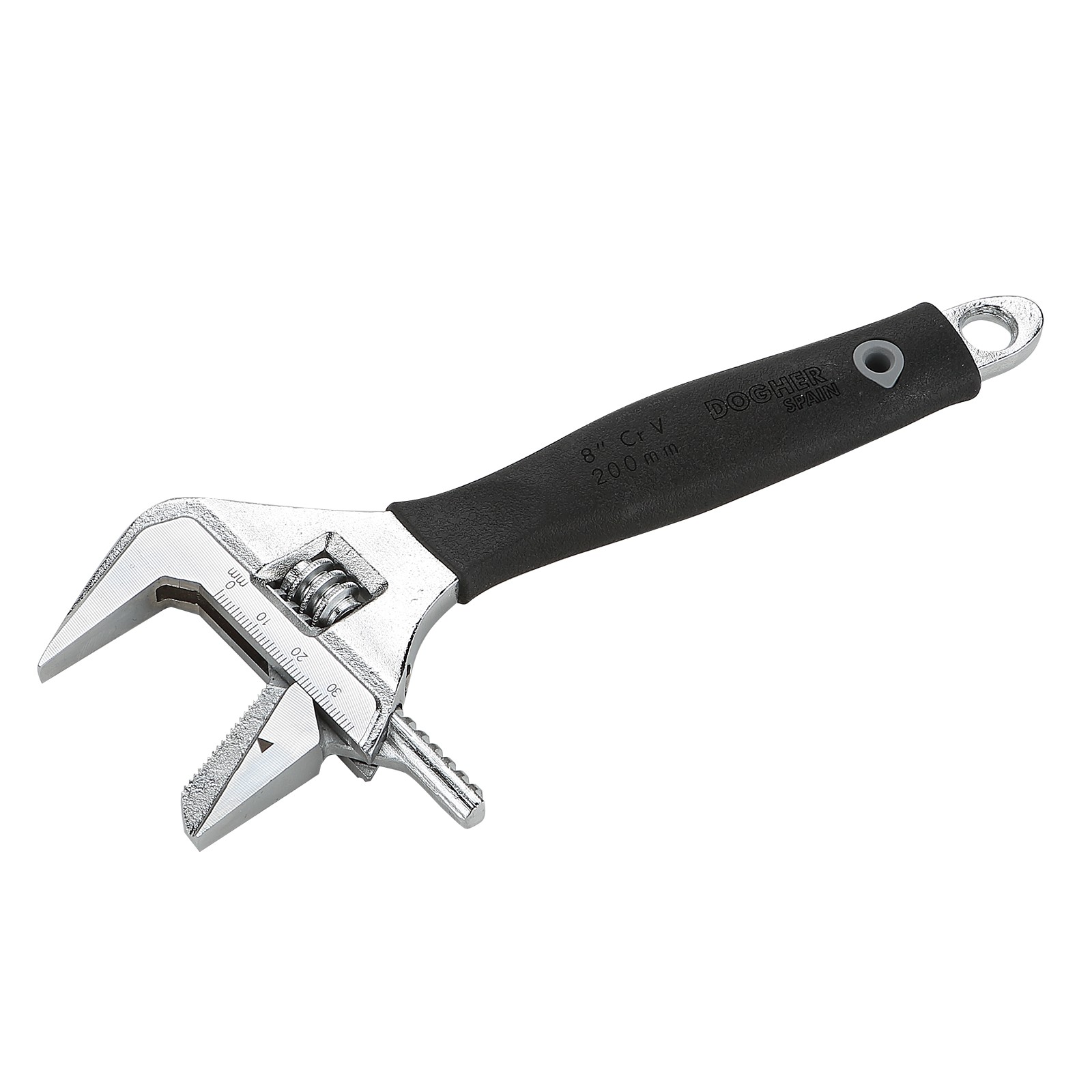 Llave DOGHER Ajustable Boca Reversible CrV 200mm