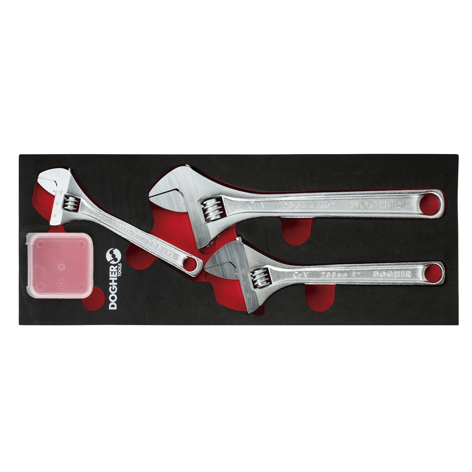 Bandeja Combinable DOGHER 1/4 - 3 Llave Ajustable Moleta Central CrV 15º