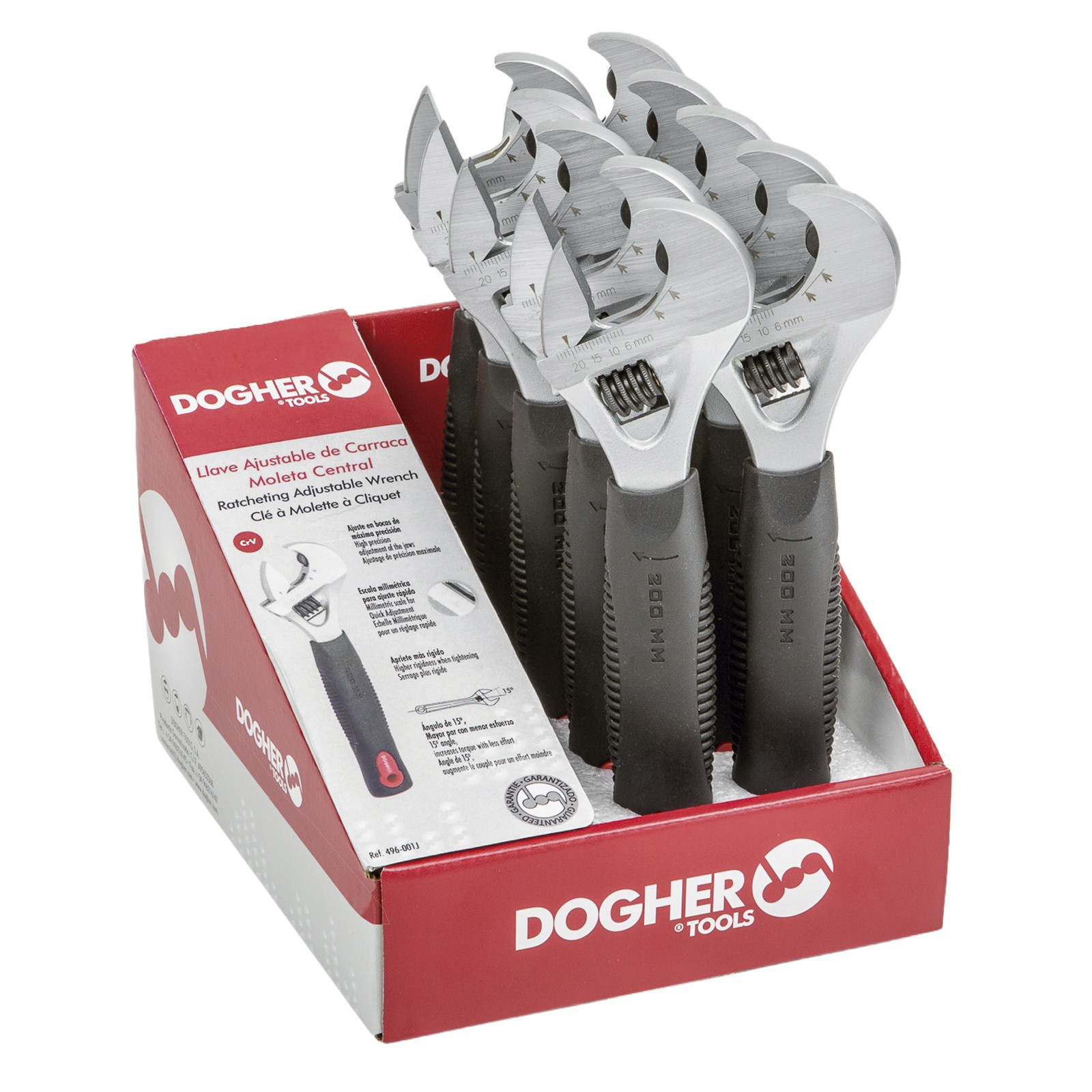 Expositor Mostrador Llaves Ajustables DOGHER Carraca CrV