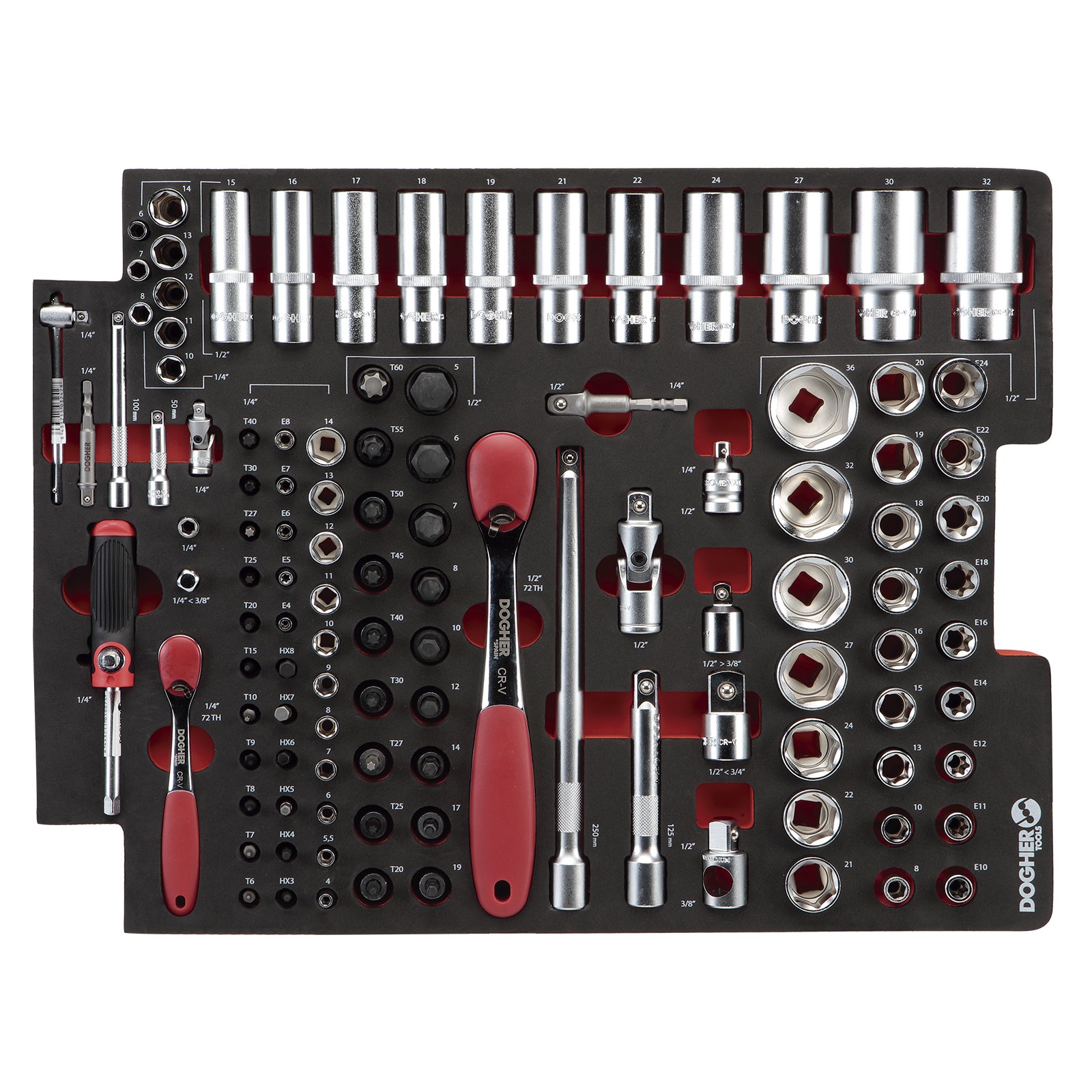 Trolley DOGHER GOBOX Hermético + 196 Herramientas Mecánico