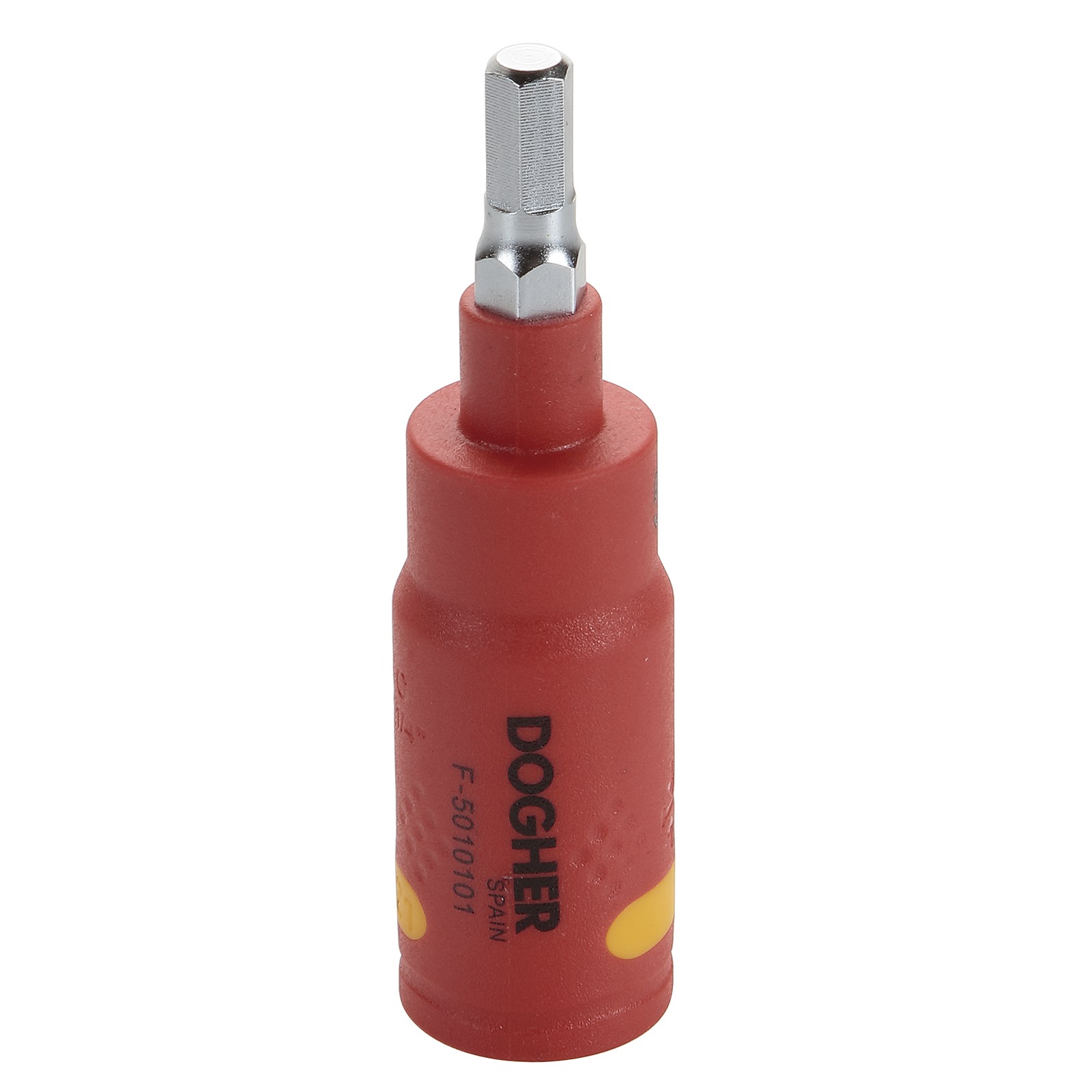 Llave DOGHER de Vaso con Punta Hexagonal 1/4 Vde Aislada