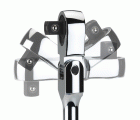 Llave Carraca Articulada Reversible 3/8 72D