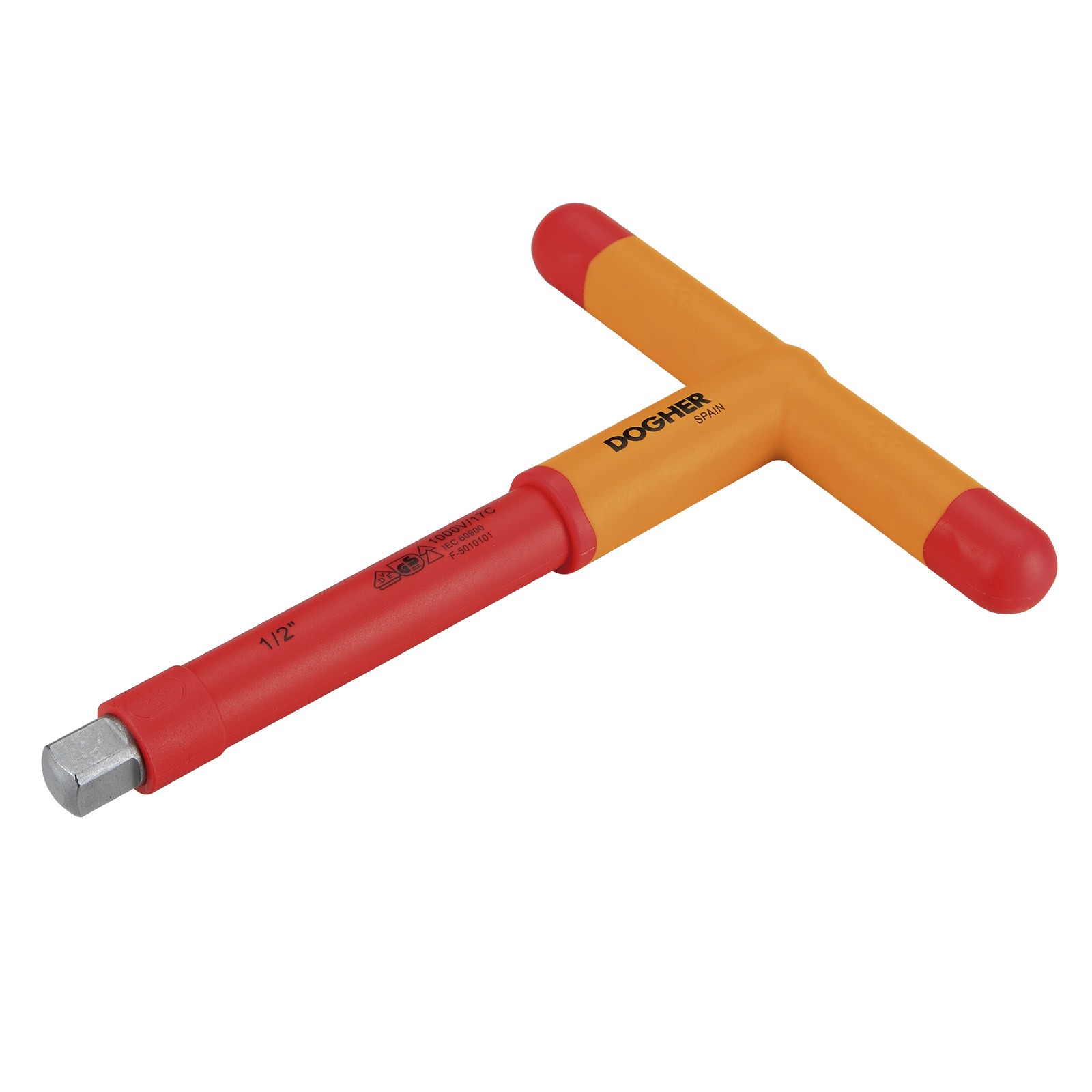 Llave DOGHER En T con Cuadradillo 1/2 Vde Aislada
