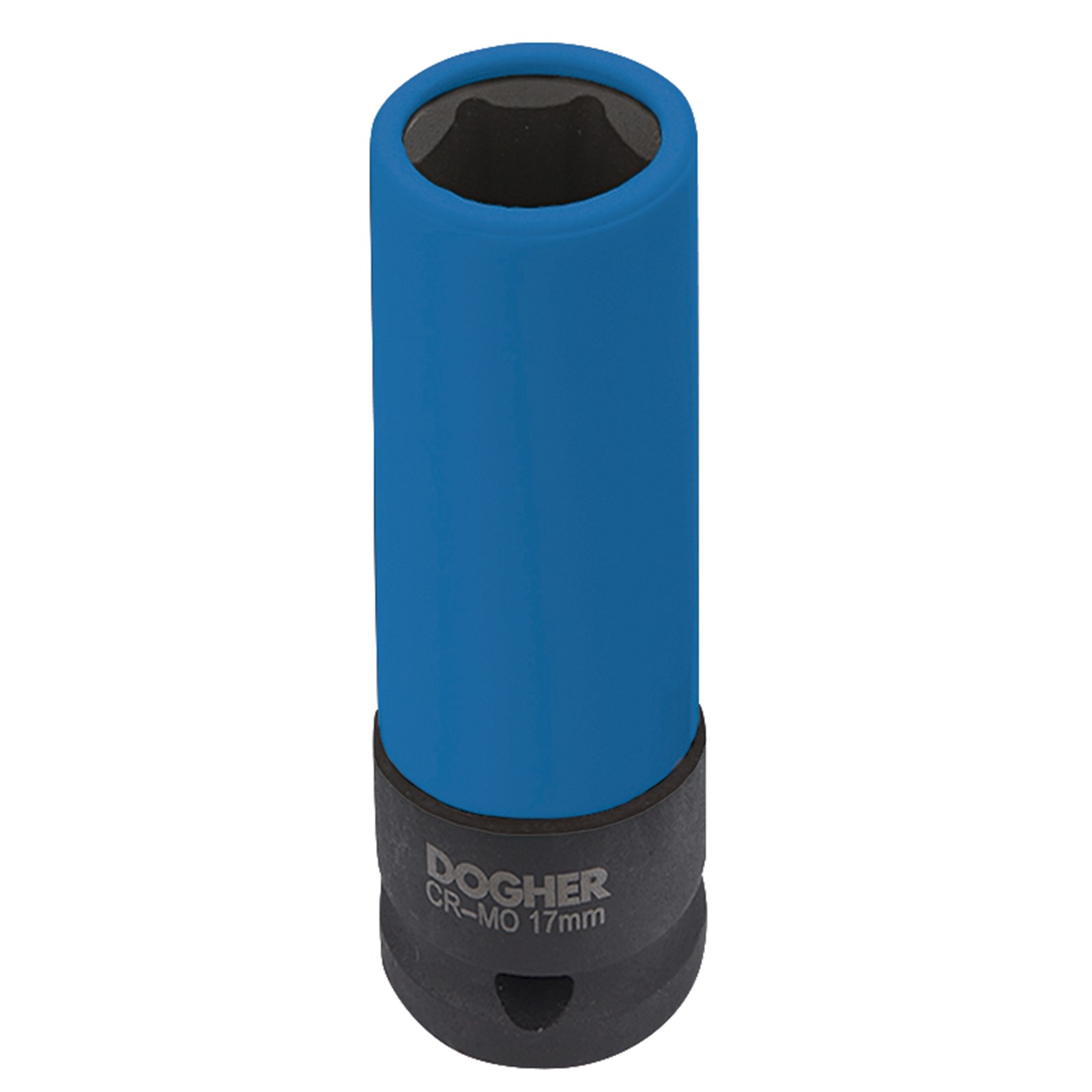Llave DOGHER de Vaso Impacto Hexagonal 1/2 Azul 17mm