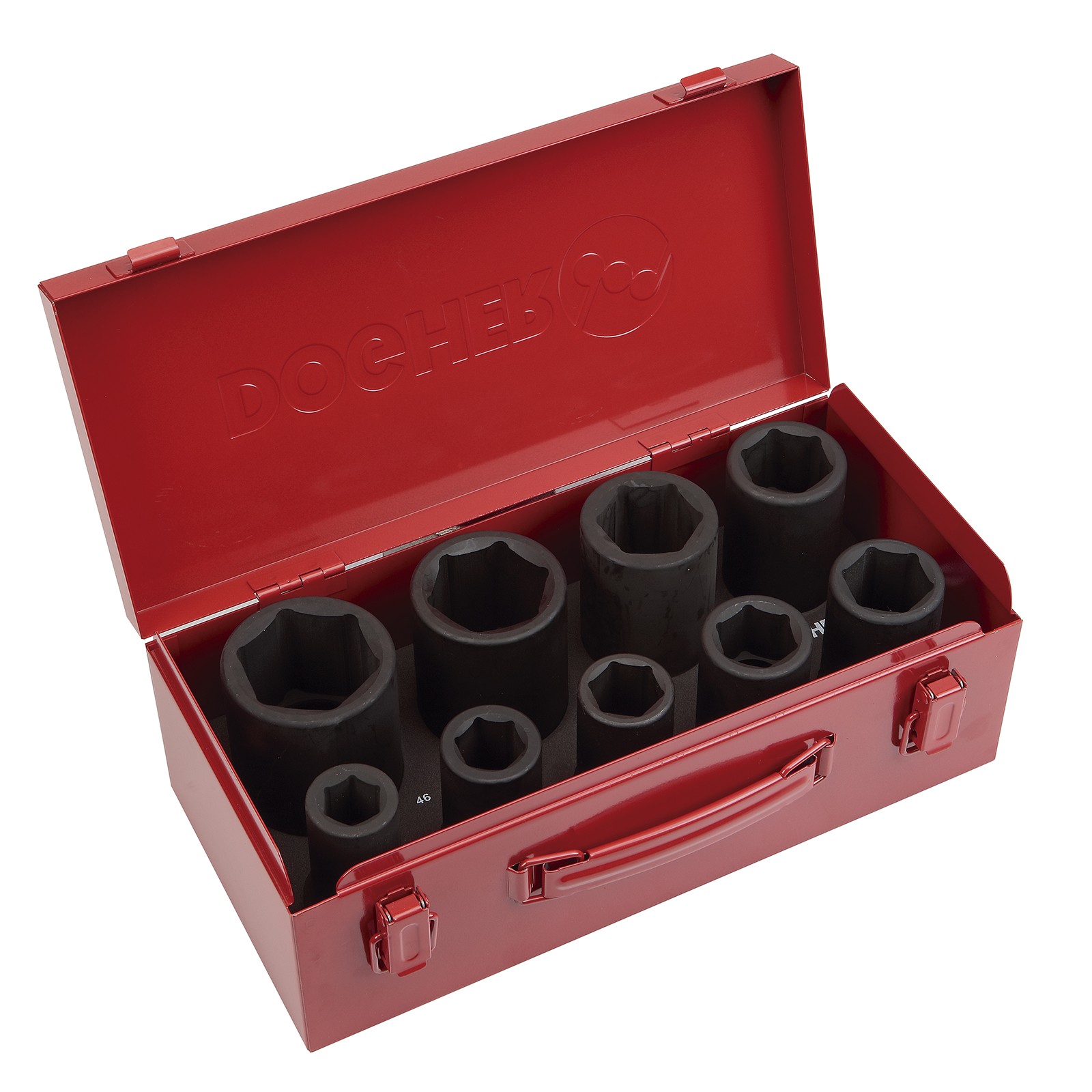 Juego DOGHER 9 Llaves de Vaso Impacto 3/4 Hexagonal Serie Larga de 19 a 46mm