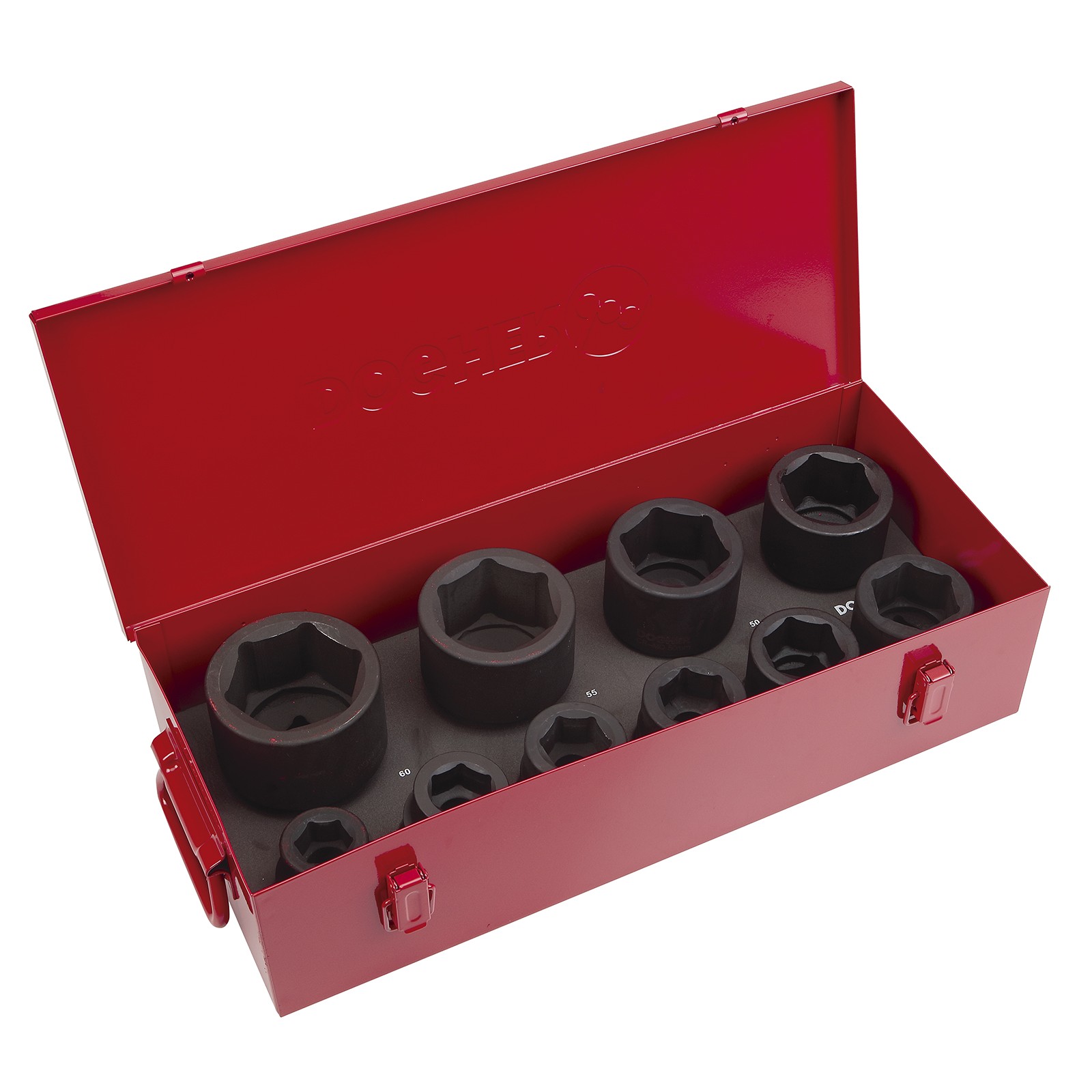 Juego DOGHER 10 Llaves de Vaso Impacto 1 Hexagonal de 24 a 60mm