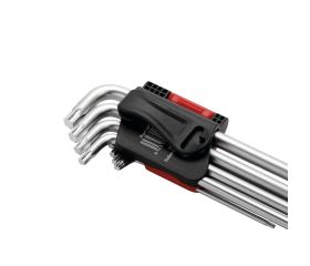 Juego 9 Llaves Macho Torx CrV Extra Larga T10-T50