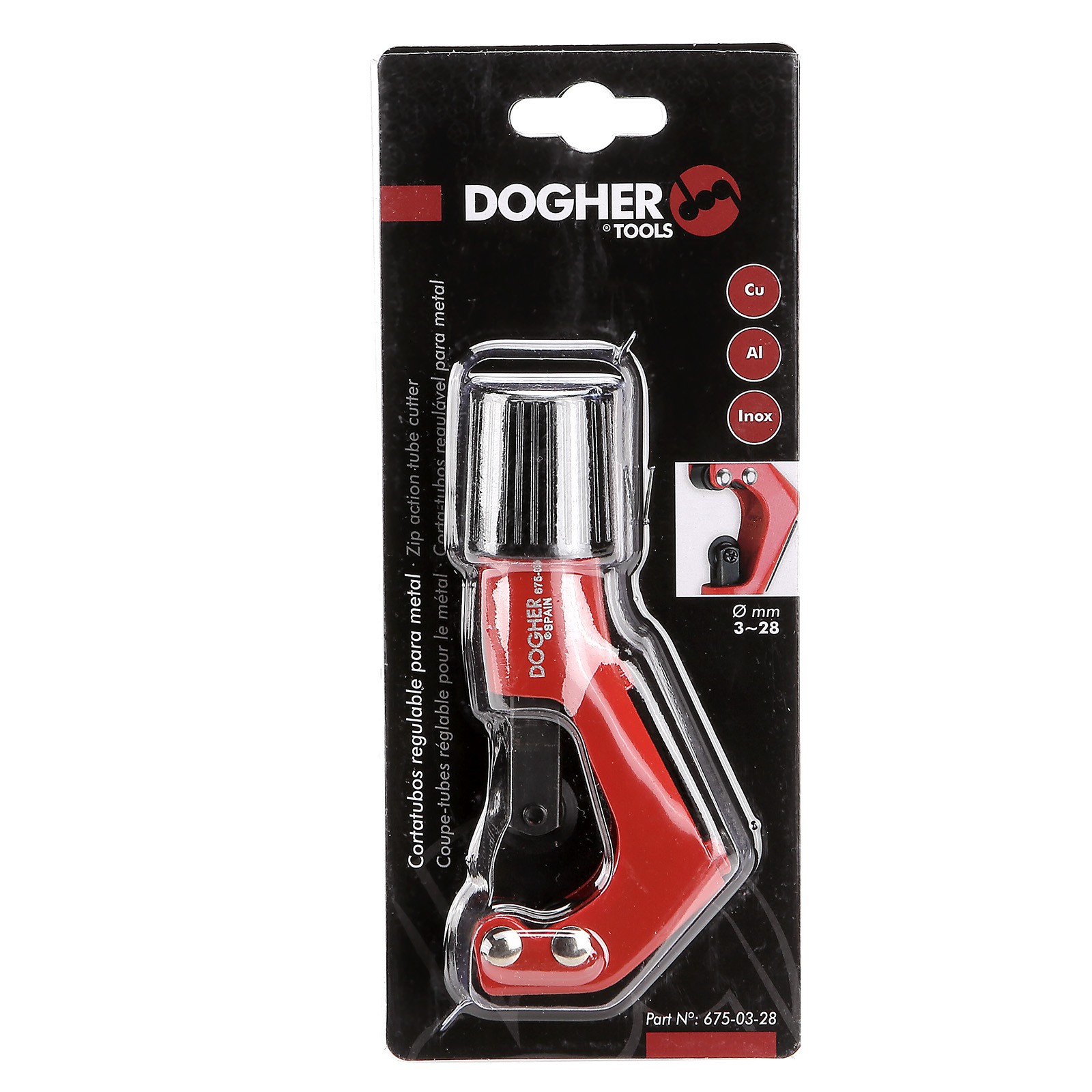 Cortatubos DOGHER Regulable para Metal 3-28mm