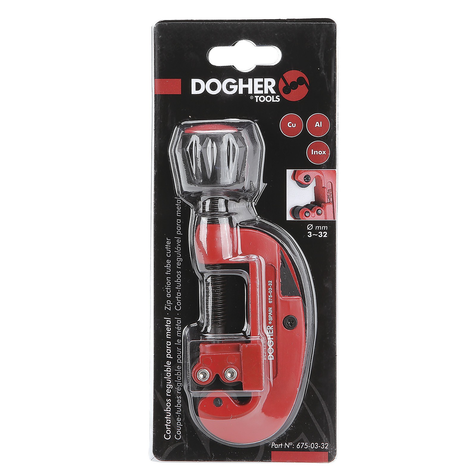Cortatubos DOGHER Regulable para Metal 3-32mm