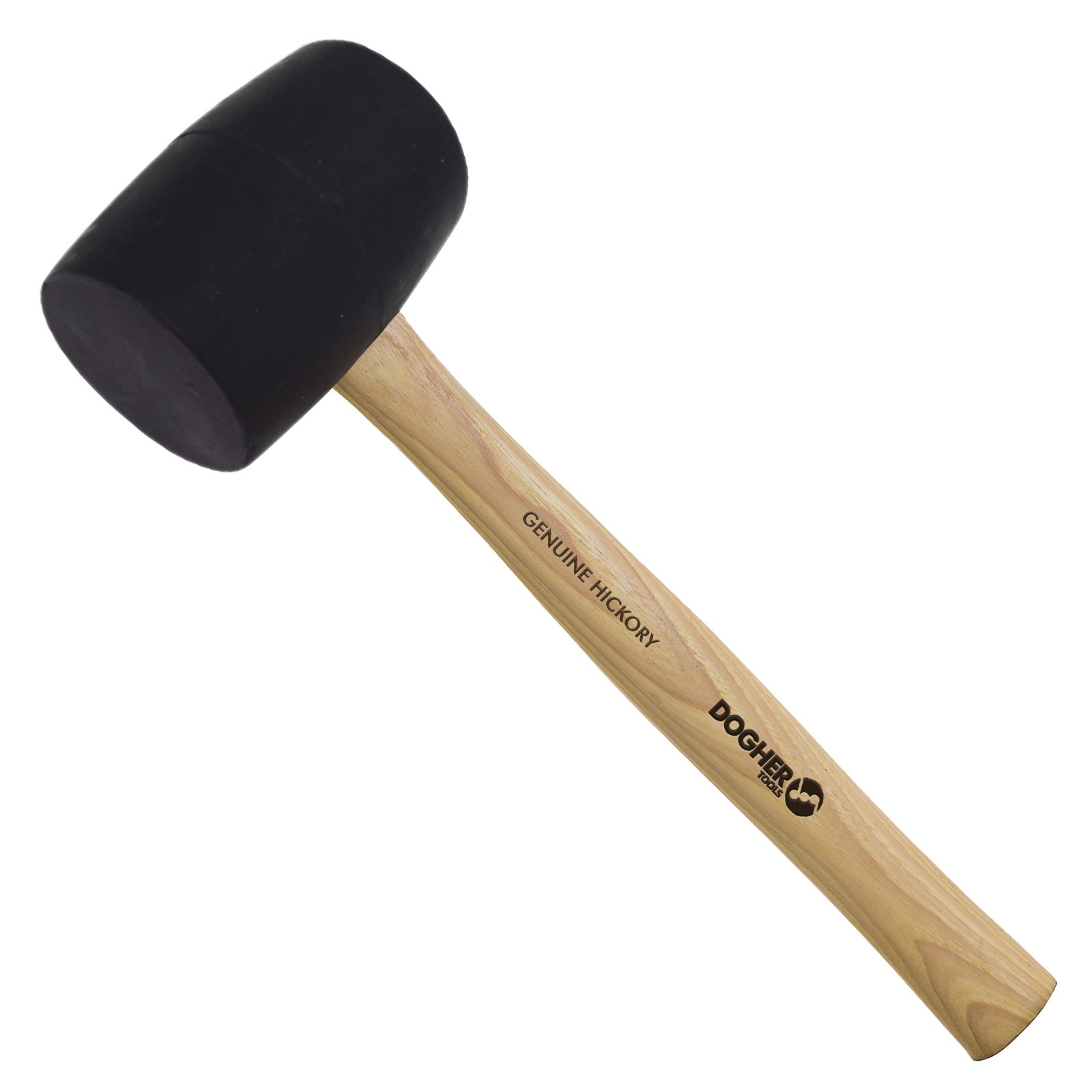 Maza de Goma Negra DOGHER Mango Madera para Solador
