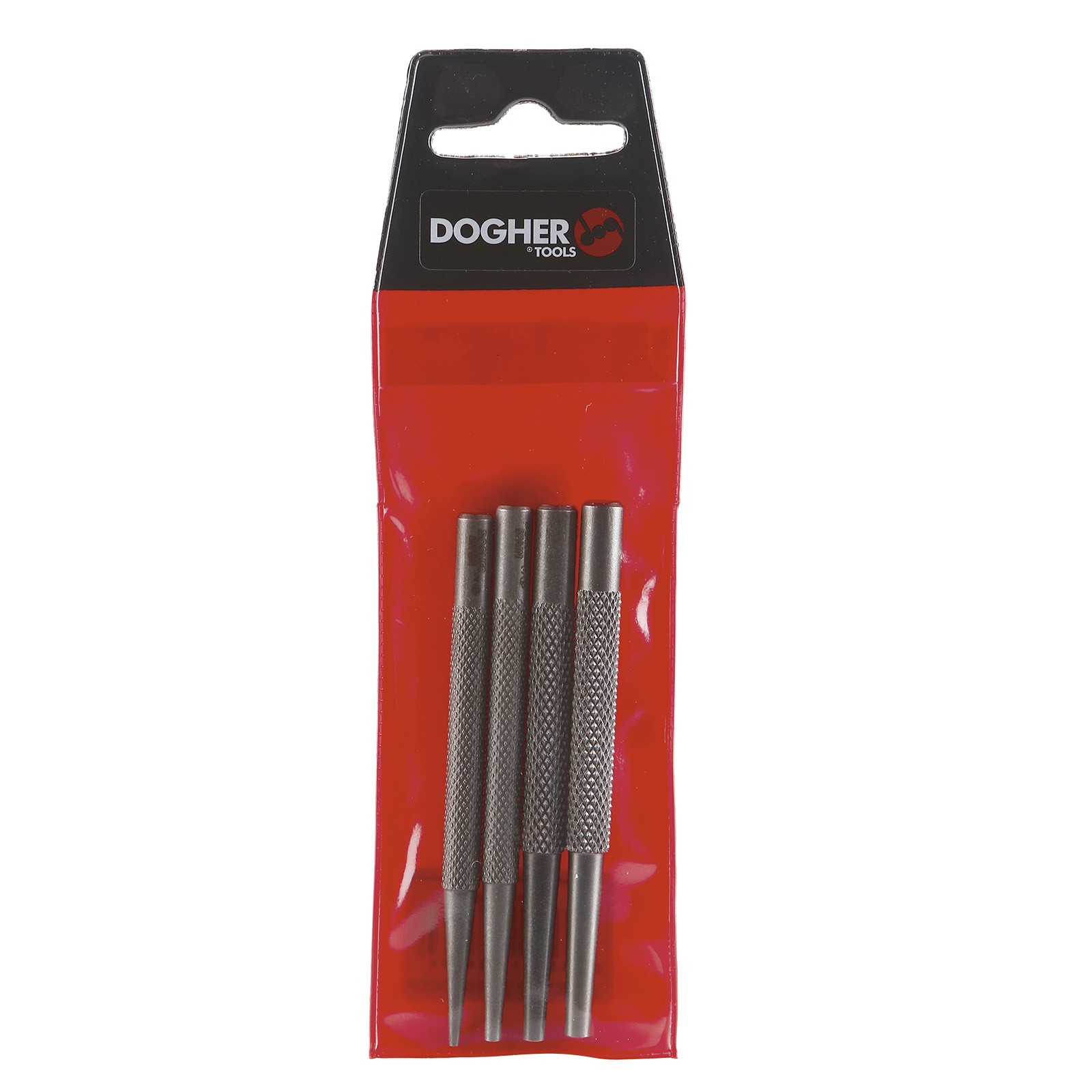 Expositor 4 Botadores DOGHER Cónicos Moleteados