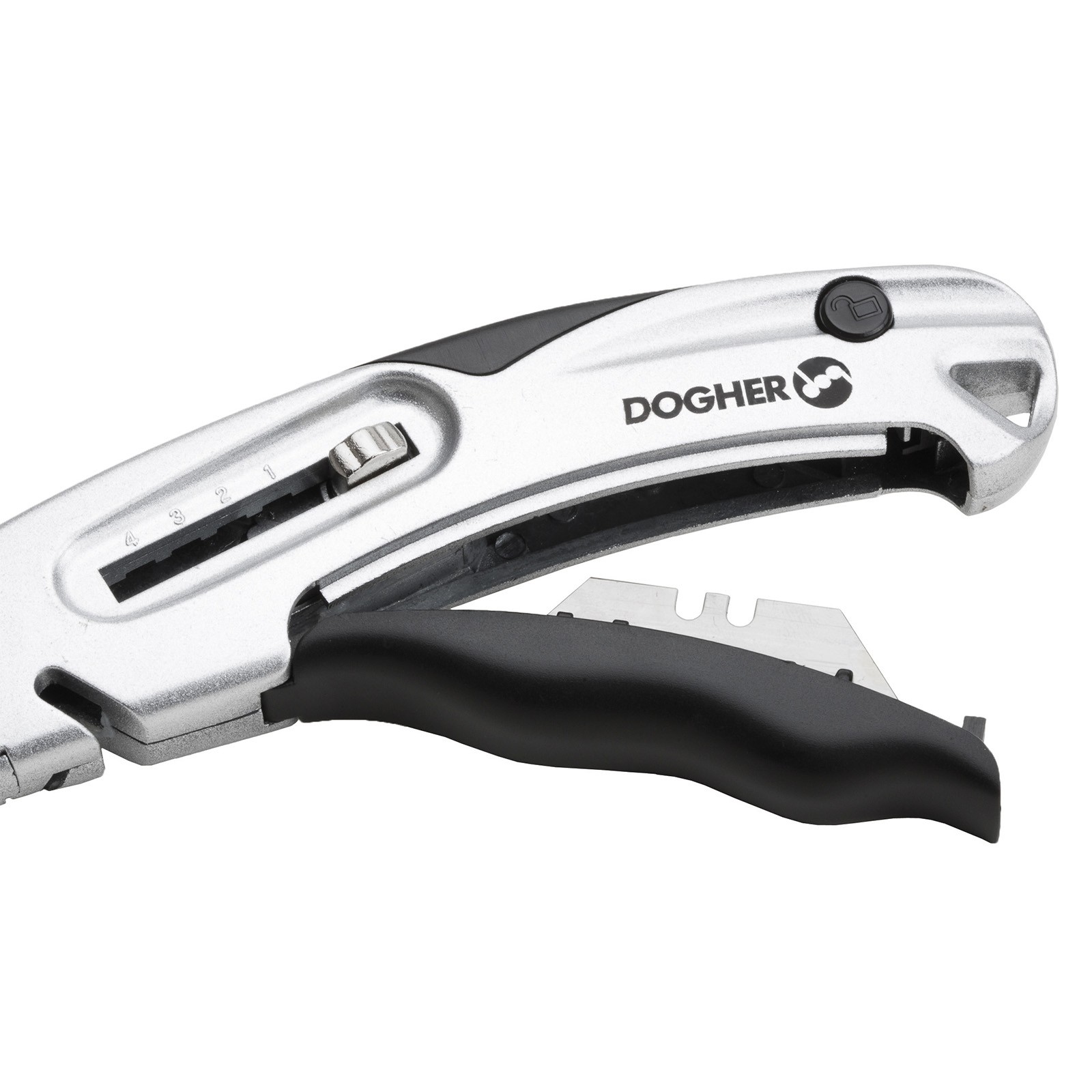 Cutter DOGHER Retráctil de Zinc 1 Hoja 19 mm